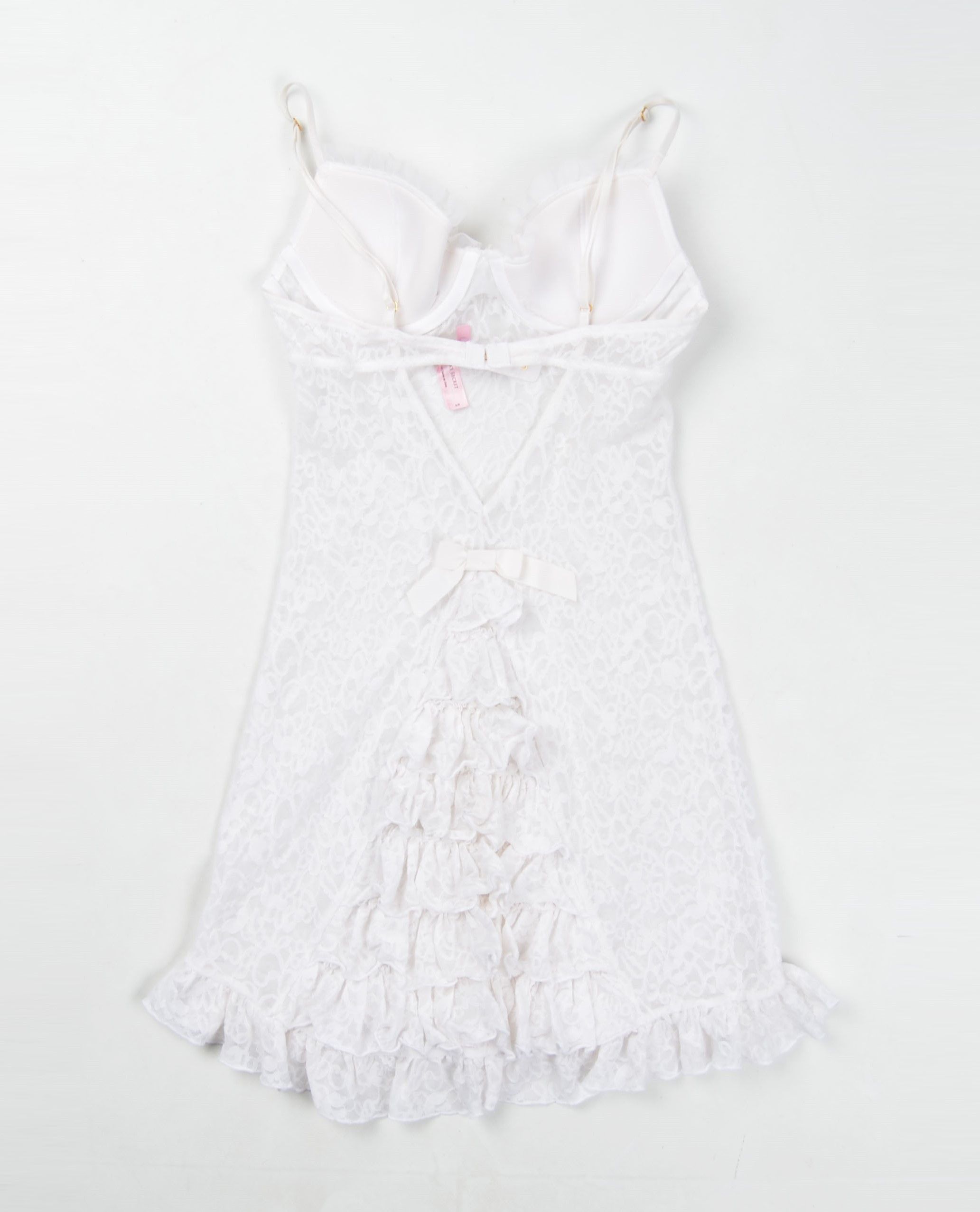 Designer × Victoria's Secret × Vintage Victorias Secret The Lacie Y2K Sexy Coquette Lace Mini Dress Size S / US 4 / IT 40 - 13 Thumbnail