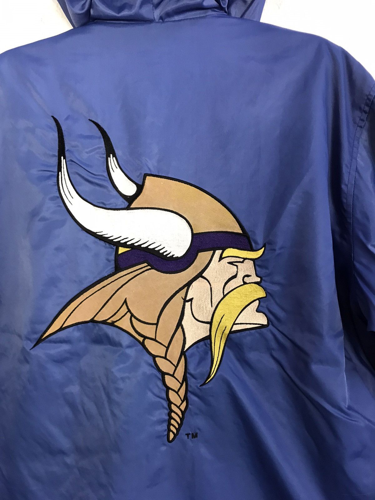 NFL NFL Viking Team Hooded Jacket Quilted Padded Inner Big Logo Size US XL / EU 56 / 4 - 6 Thumbnail