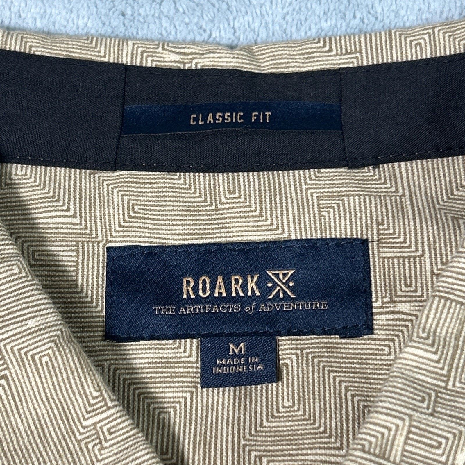 Roark Roark Hawaiian Button Up Shirt Medium Geometric Tropicana Size US M / EU 48-50 / 2 - 3 Thumbnail