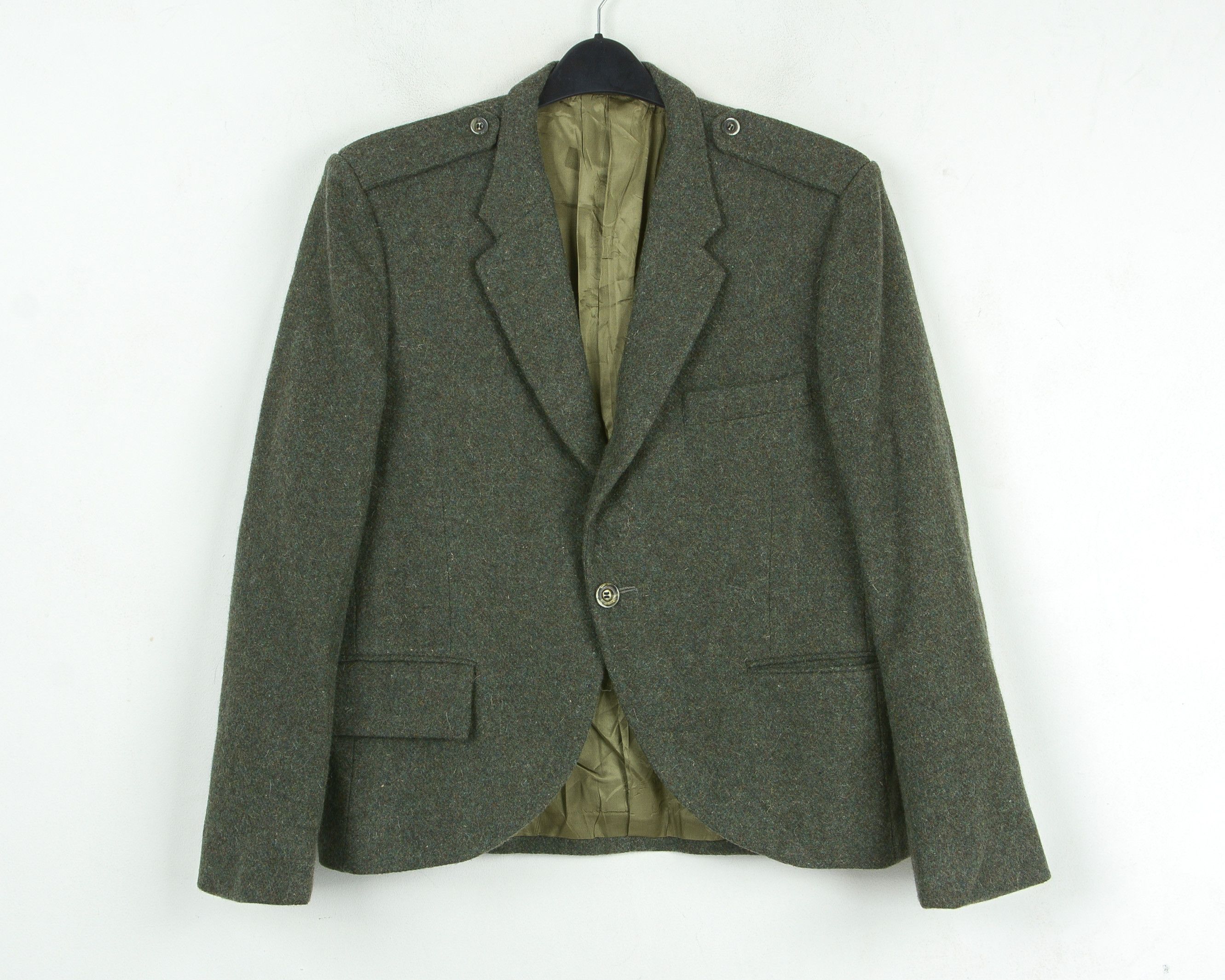 Bespoken × Designer × Vintage Bespoke LAFLECHE BROS US 40S Tweed Jacket Wool Blazer S Coat Size 40S - 1 Thumbnail