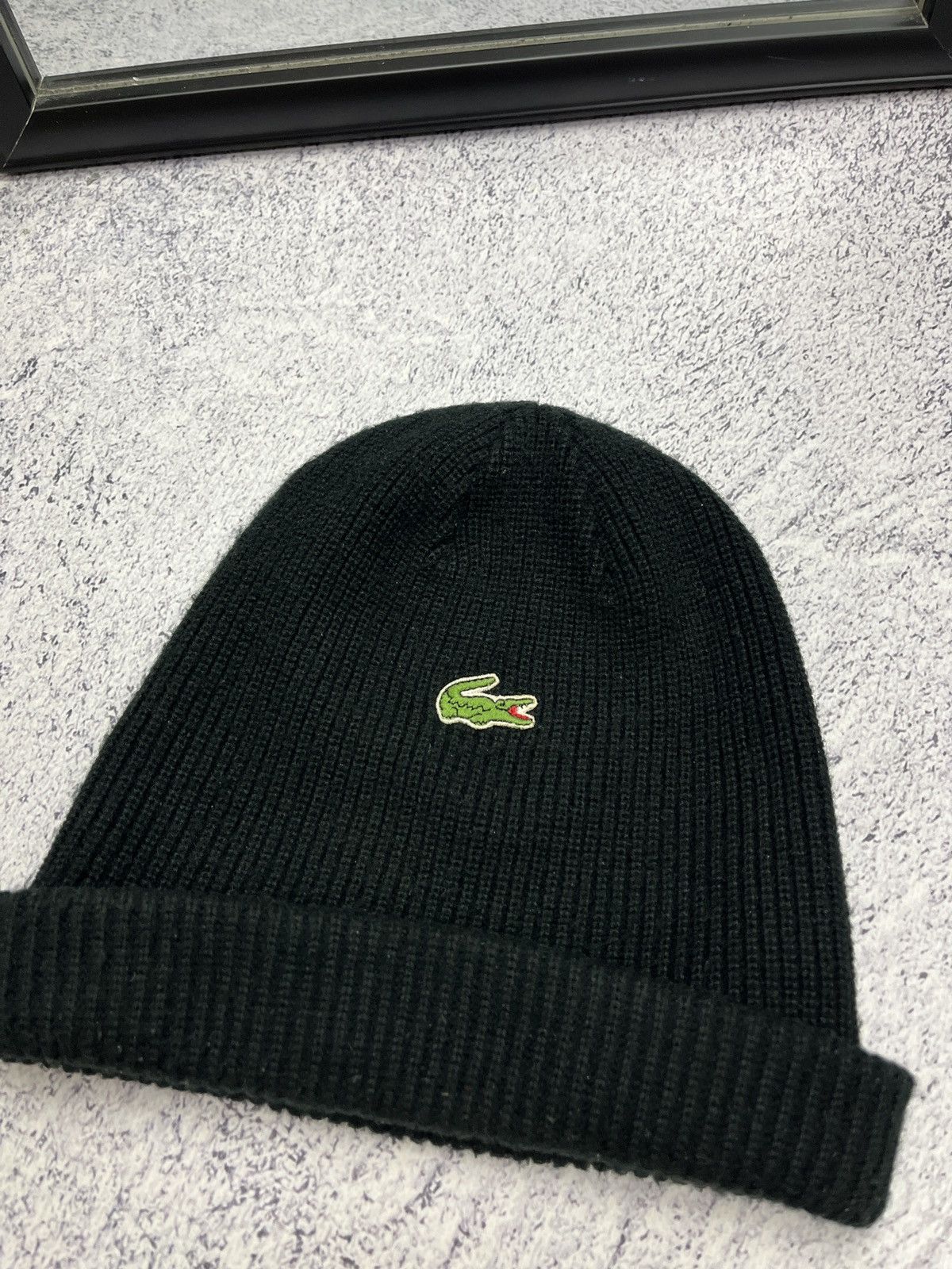 Lacoste Vintage Lacoste Acrylic Beanie Hat 90s Made In France Hype Size ONE SIZE - 7 Thumbnail