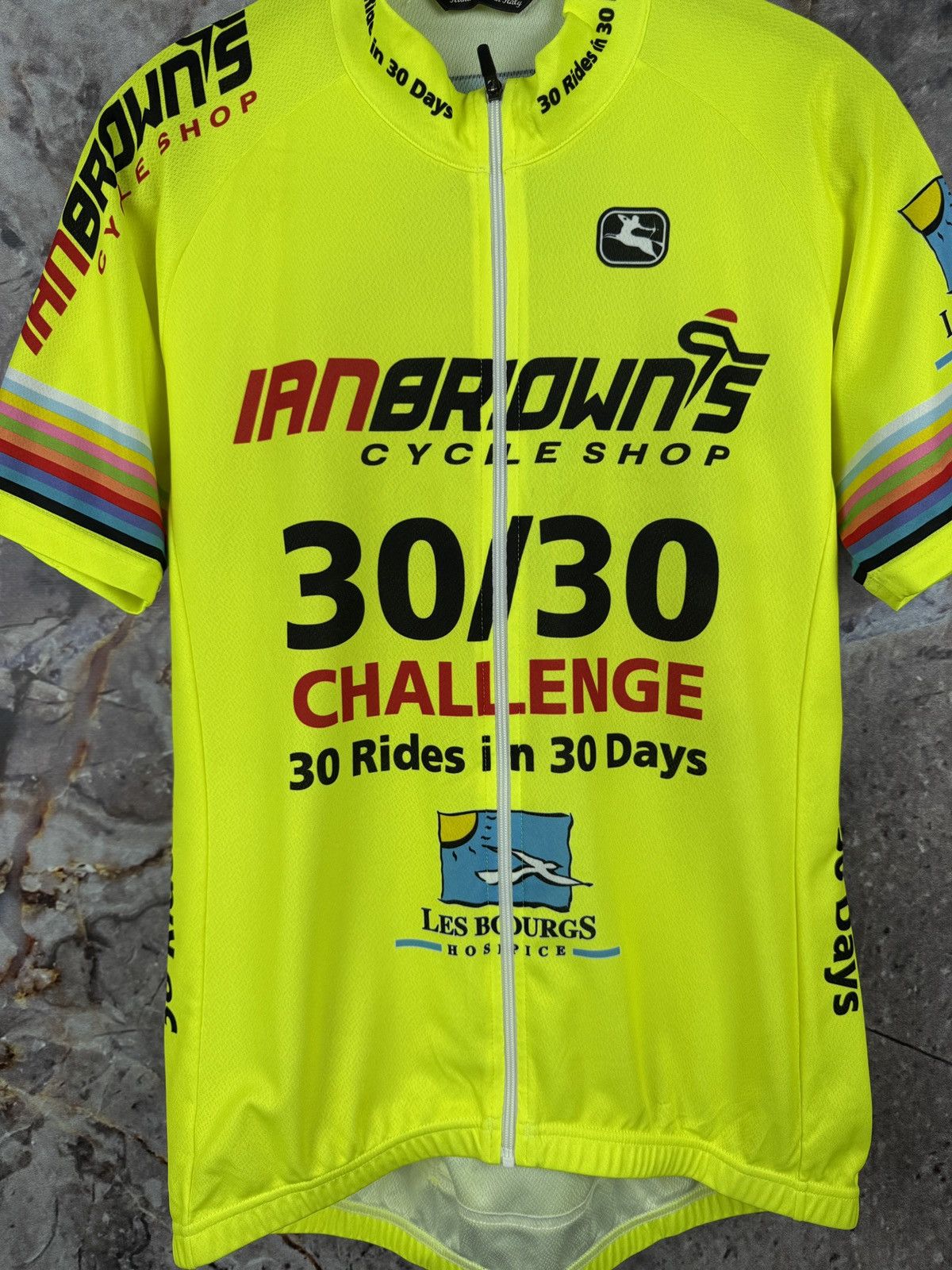 Other Cycling Jersey Ian Browns Neon Yellow Full Zip Bike Shirt 🚴‍♂️ Size US M / EU 48-50 / 2 - 5 Thumbnail