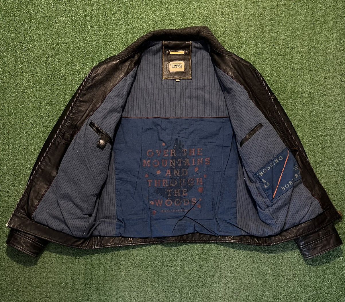 Vintage × camel active Real Leather Jacket Vintage 90s Lambskin Camel Active Size US L / EU 52-54 / 3 - 4 Thumbnail