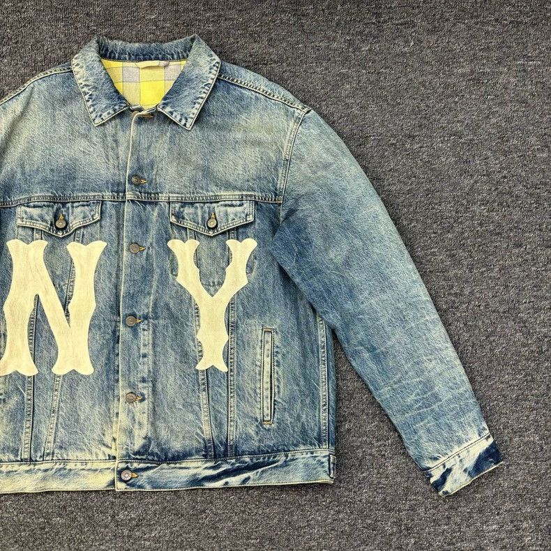 Gucci Gucci SS23 letter print single-breasted denim jacket 2501-N Size US XL / EU 56 / 4 - 2 Thumbnail