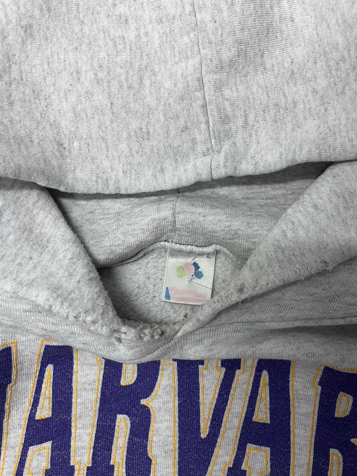 Vintage Vintage fruit of the loom distressed harvard hoodie Size US L / EU 52-54 / 3 - 3 Thumbnail