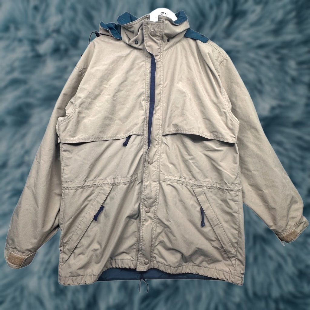 Eddie Bauer VINTAGE Eddie Bauer Gore-Tex Windbreaker Hooded Jacket Mens XL Beige Green Windbreaker Jacket Mens XL Beige Green Eddie Bauer Gore-Tex Hoodie? Size US XL / EU 56 / 4 - 1 Thumbnail