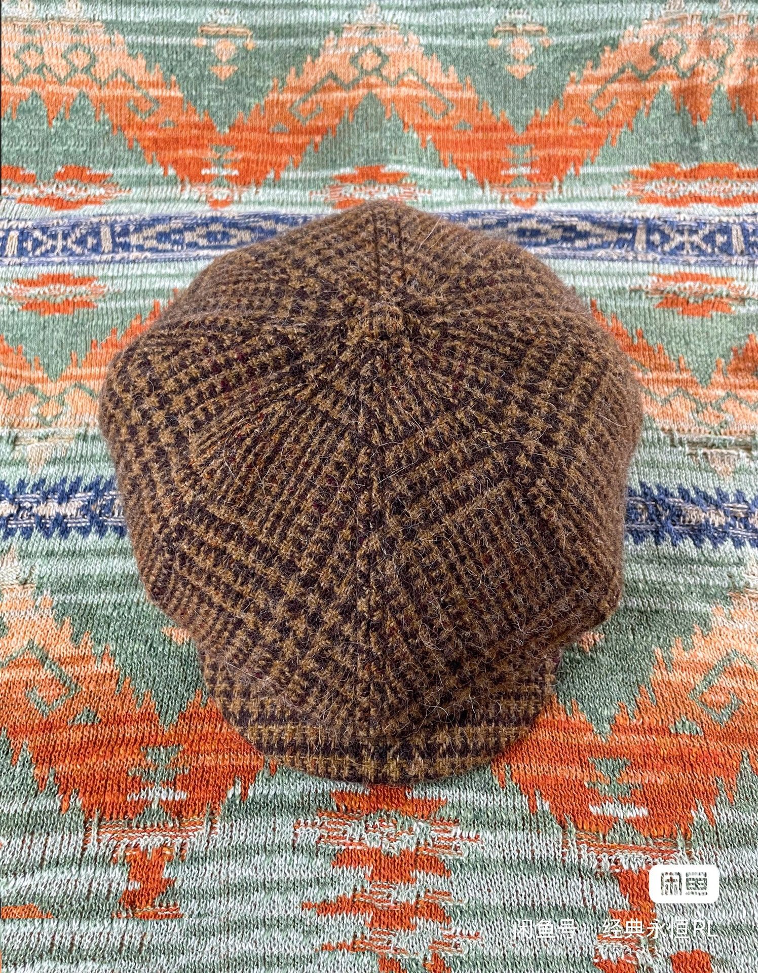 Polo Ralph Lauren Polo Ralph Lauren Wool Tweed Flat Cap Newsboy Cap Peaked Hat Size ONE SIZE - 2 Thumbnail