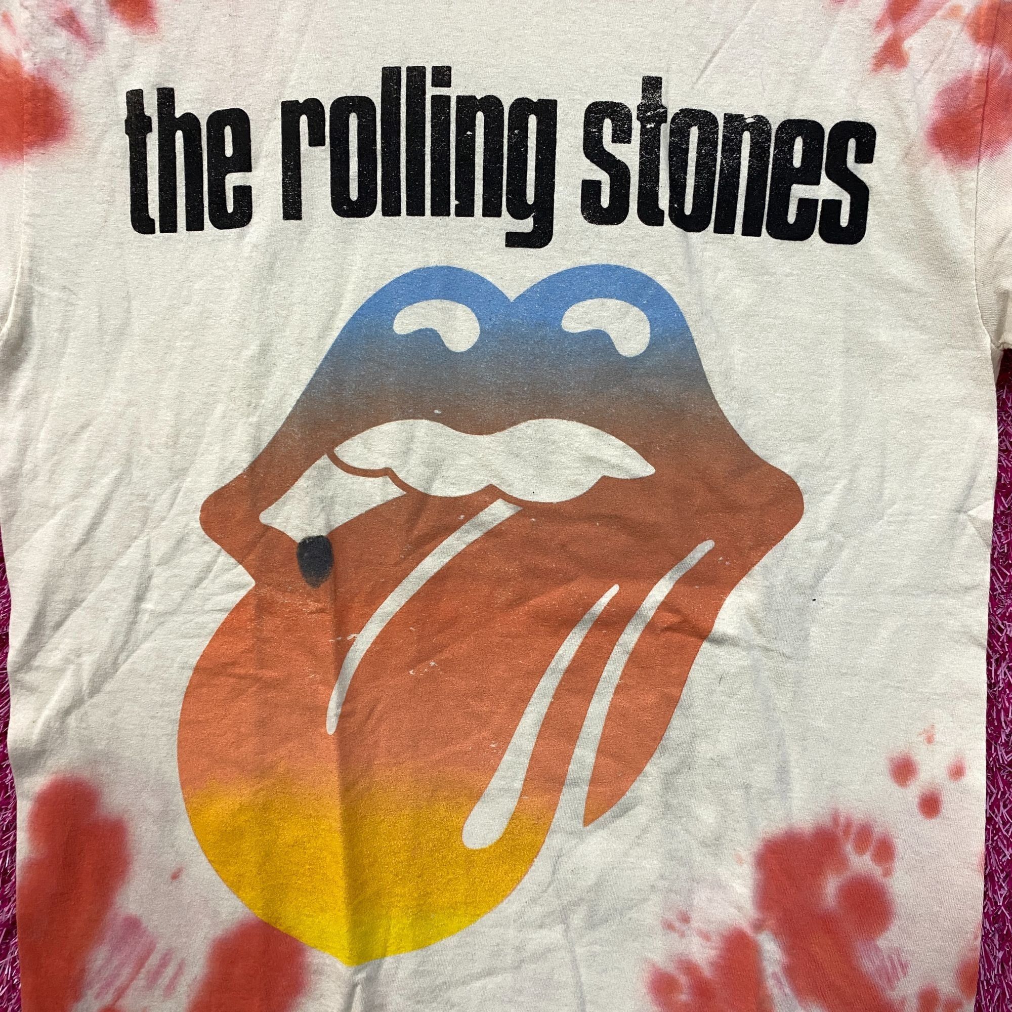 The Rolling Stones The Rolling Stones Sunset Rock Distressed Tie Dye Tshirt siz Size S / US 4 / IT 40 - 2 Thumbnail