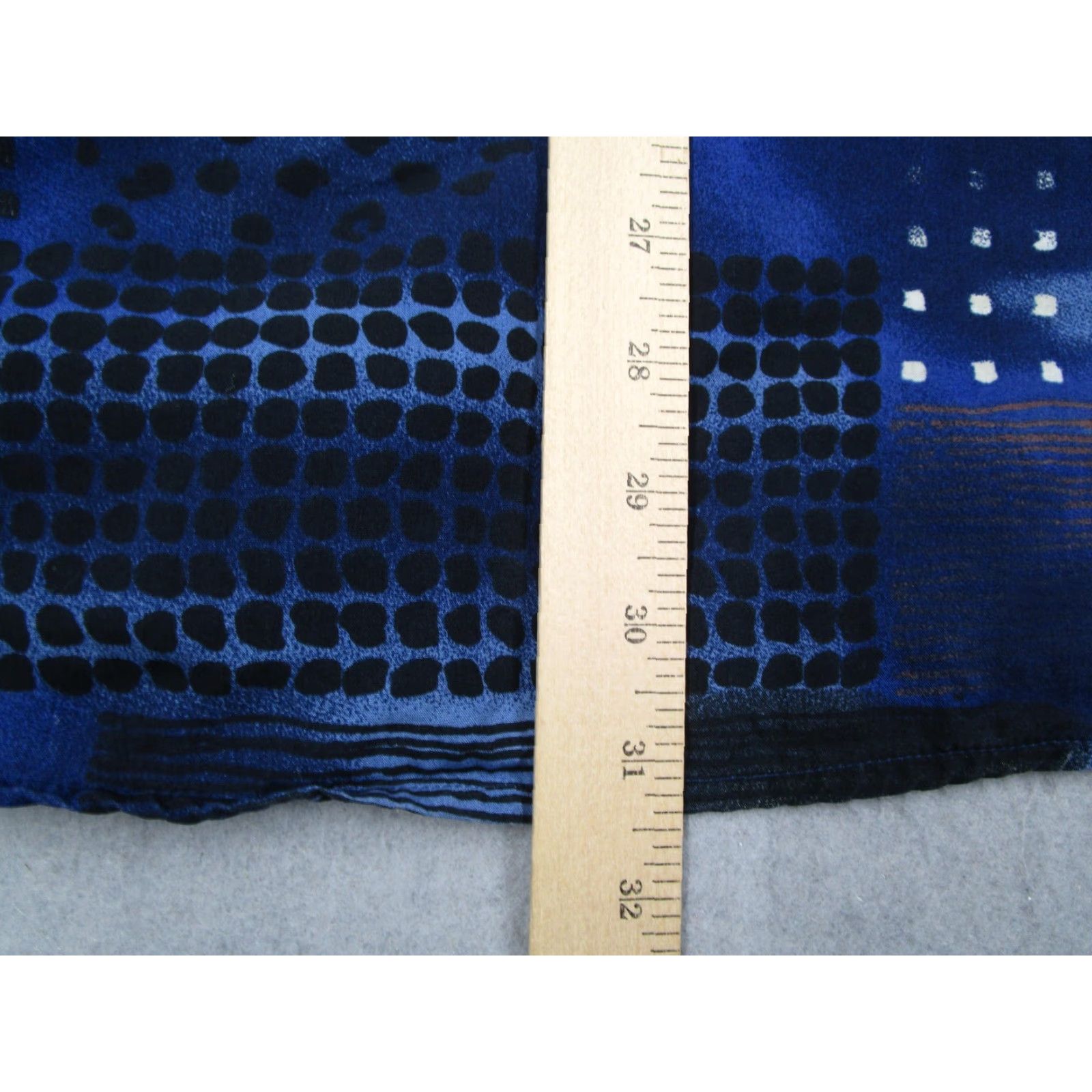 Vintage Haupt Dress Shirt Mens XL Blue Geometric Modal Long Sleeve Made In Germany Y2K Size 46R - 7 Thumbnail