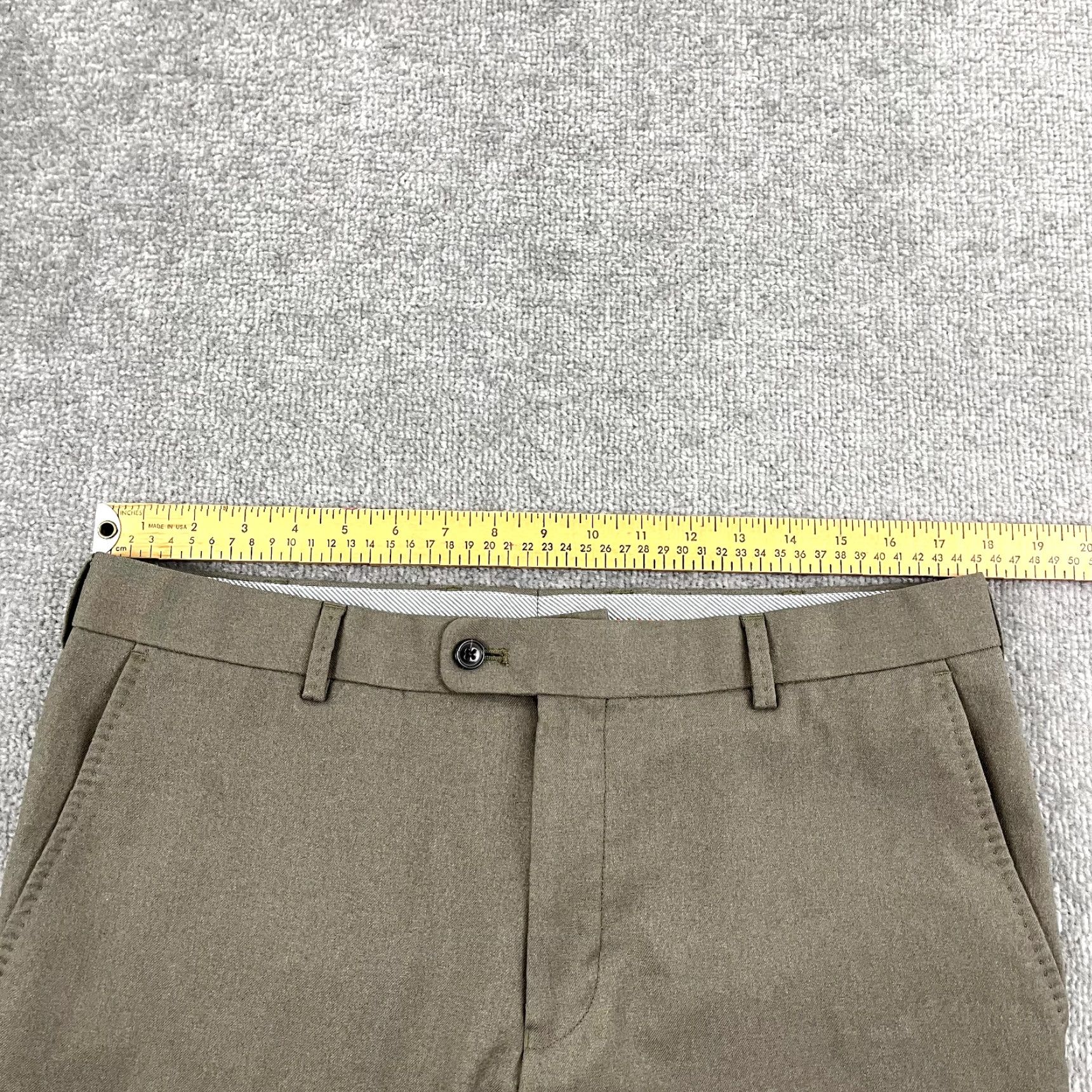 Peter Millar PETER MILLAR Pants Mens 35 x 29 Brown Franklin Performance Golf Trousers Pleated Size US 35 - 5 Thumbnail