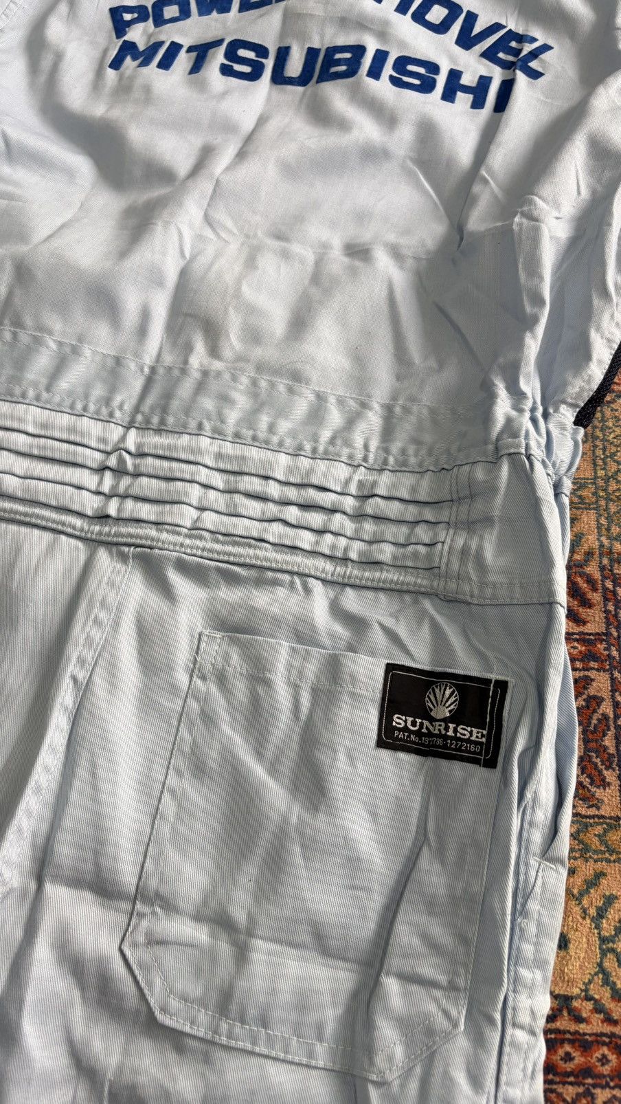 Vintage Vintage power shovel Mitsubishi coverall japan Size US 31 - 7 Thumbnail