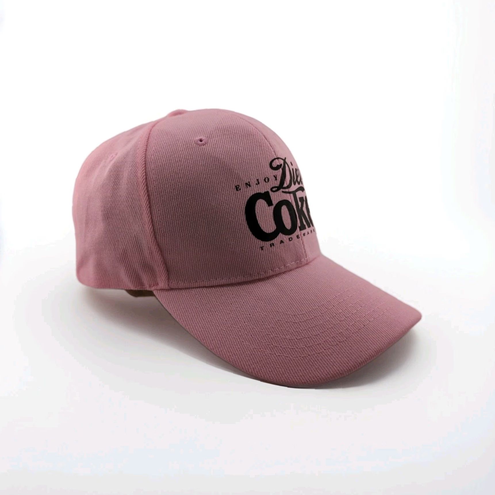 Vintage DIET COKE Hat Baseball Cap Adjustable New Sealed Pink UV Protection Logo Men One Size Cotton Canvas Casual Vintage: No Size ONE SIZE - 5 Thumbnail