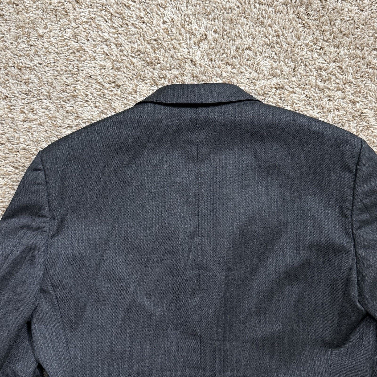Ermenegildo Zegna × Z Zegna Z Zegna Black Striped Wool And Rayon Suit Jacket City Blazer Size 40R - 9 Thumbnail