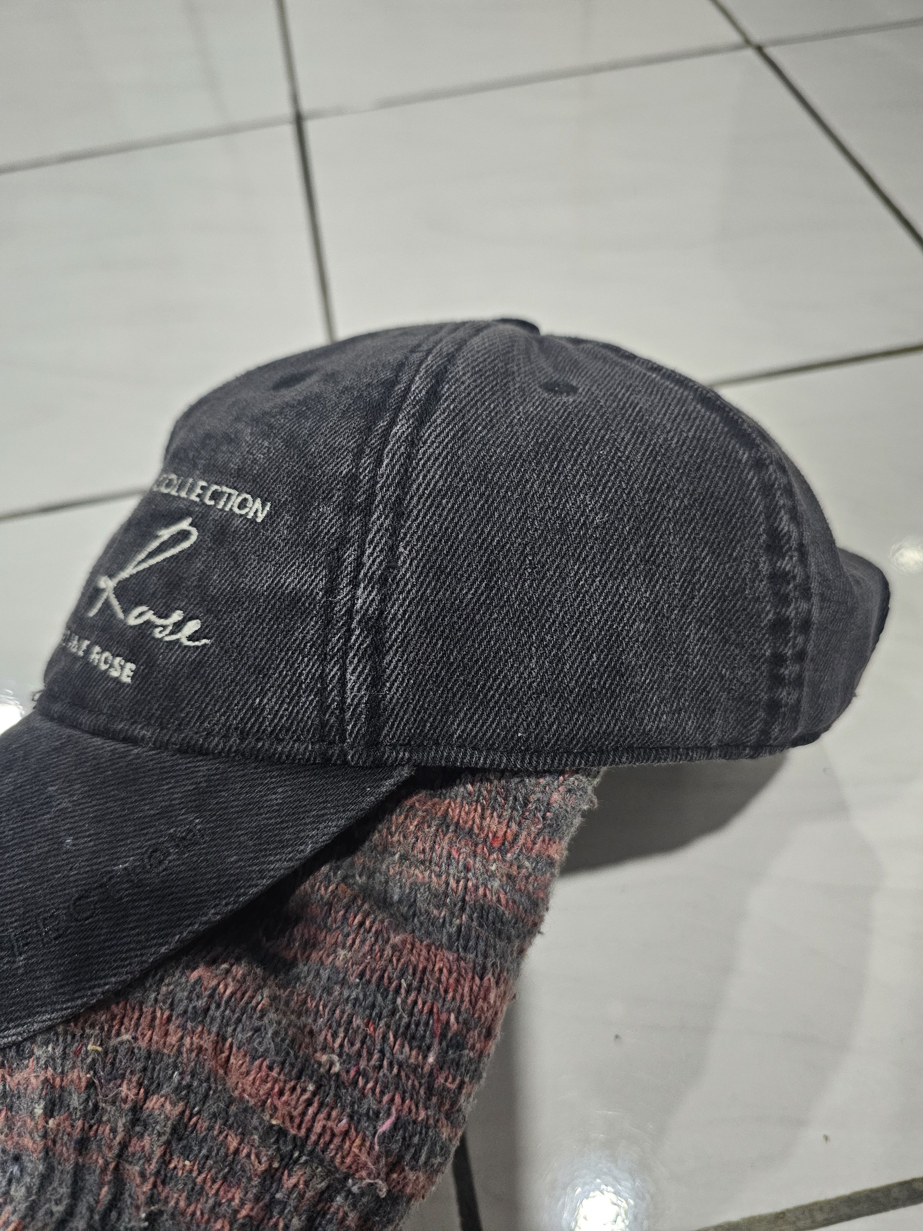 Martine Rose Martine Rose Signature Cap in washed black denim Size ONE SIZE - 6 Thumbnail
