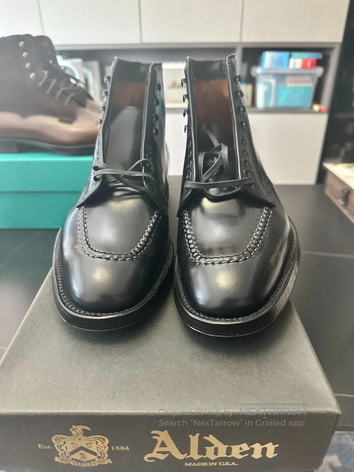 Alden Alden Black Shell Cordovan Indy Boots. Size US 8 / EU 41 - 1 Thumbnail