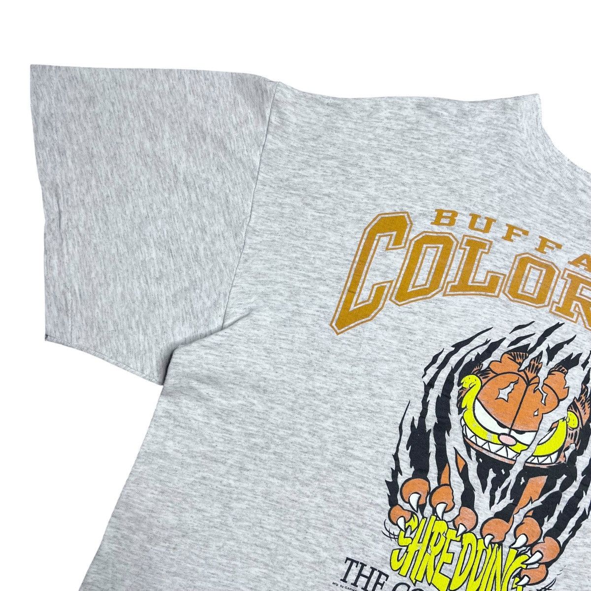 NCAA 1990s Colorado Buffaloes Garfield Shredding Competition Tee Size US XXL / EU 58 / 5 - 13 Thumbnail