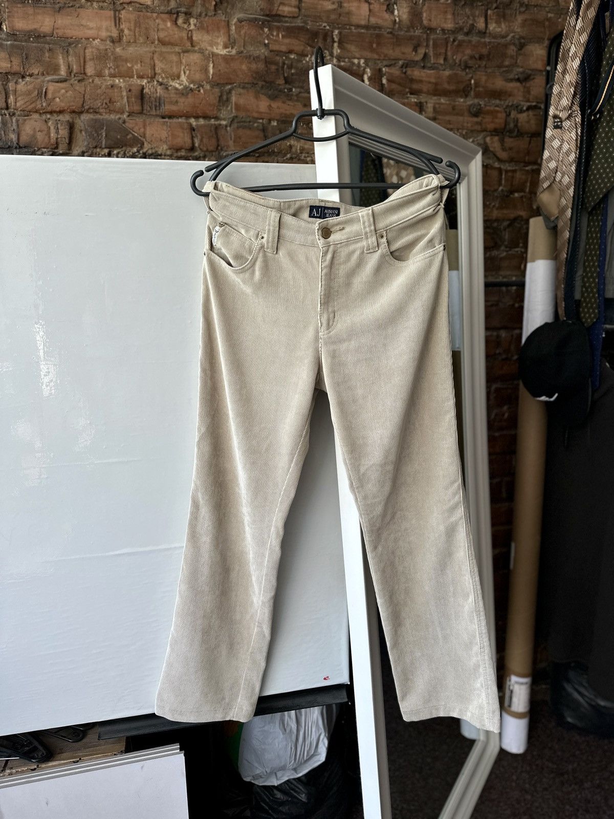 Armani × Giorgio Armani Women’s Jeans Armani Jeans Velvet Brown Size: 29 Size 29" - 3 Thumbnail