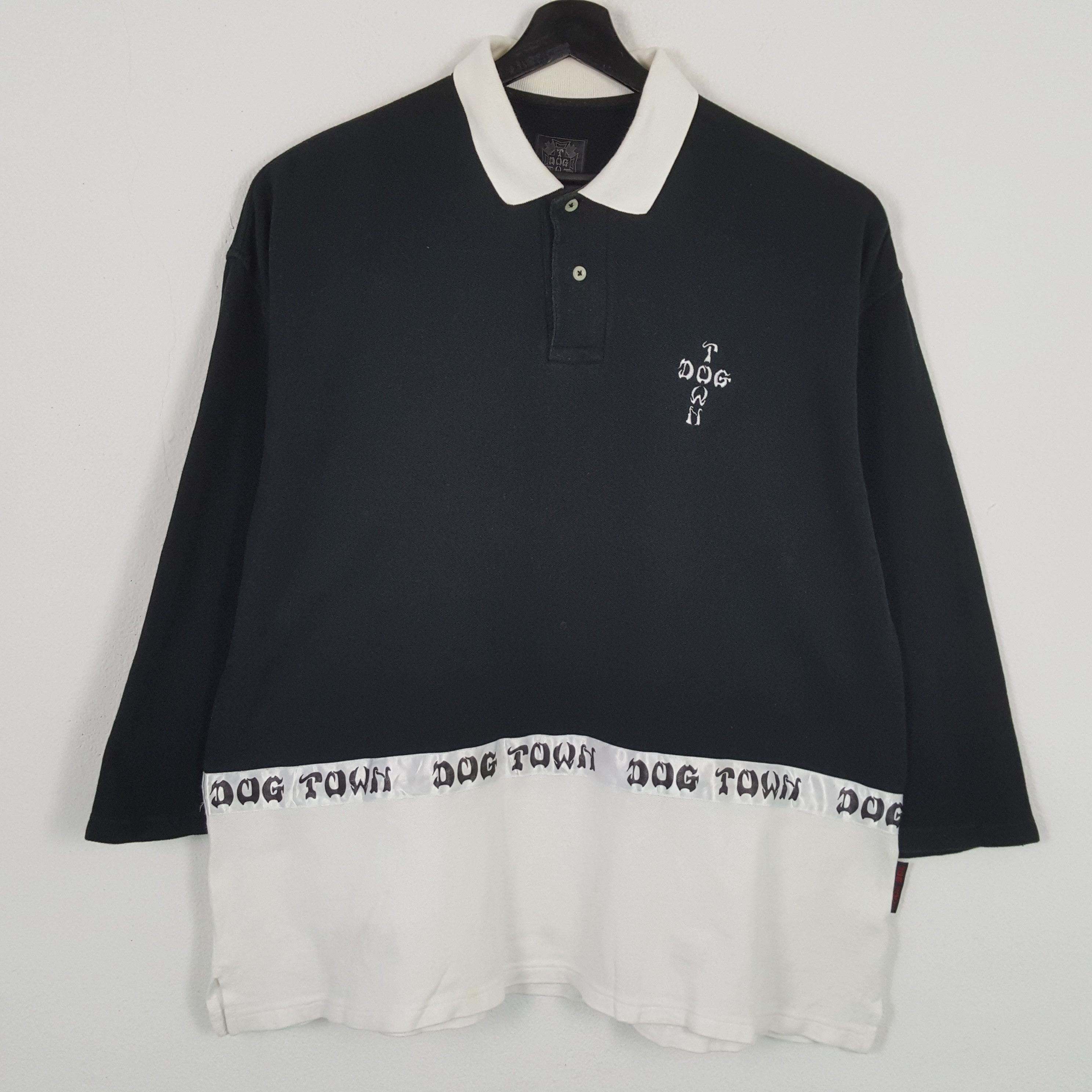 DOG TOWN Streetwear Skater Style Collar Polos