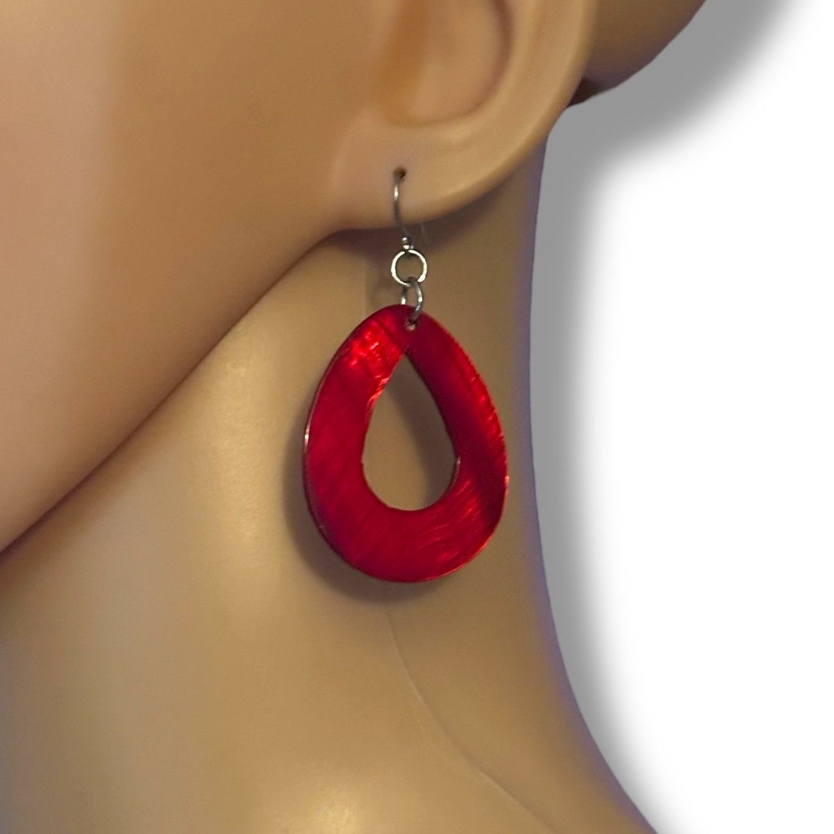 Other Mother of Pearl cut out teardrop dangle earrings Size ONE SIZE - 2 Thumbnail