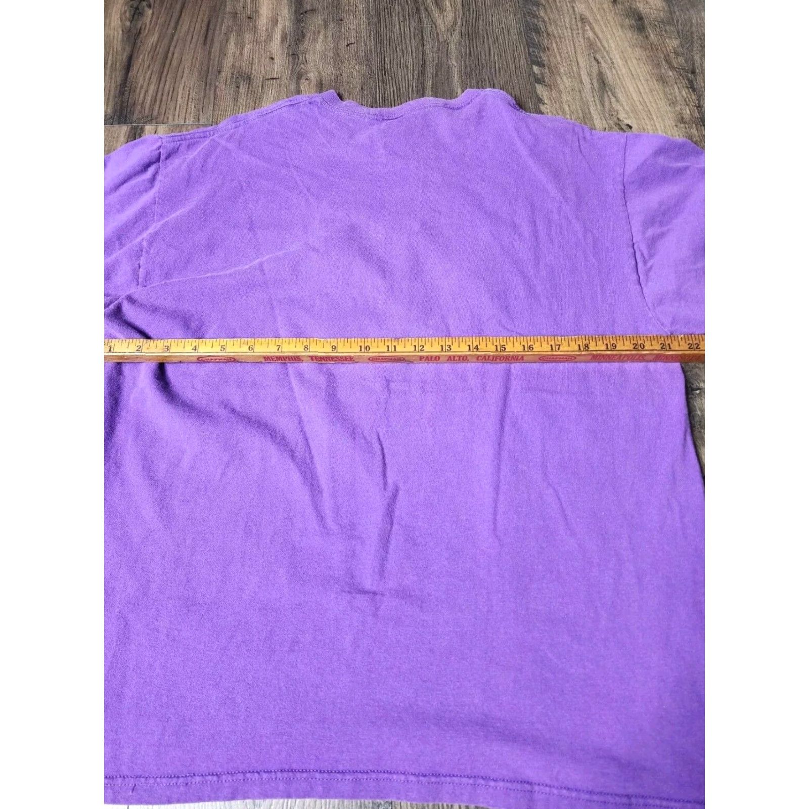 Vintage VINTAGE 90s American Vintage Purple Embroidered T-Shirt XL Mens New Orleans French Quarter Streetwear Size US XL / EU 56 / 4 - 3 Thumbnail