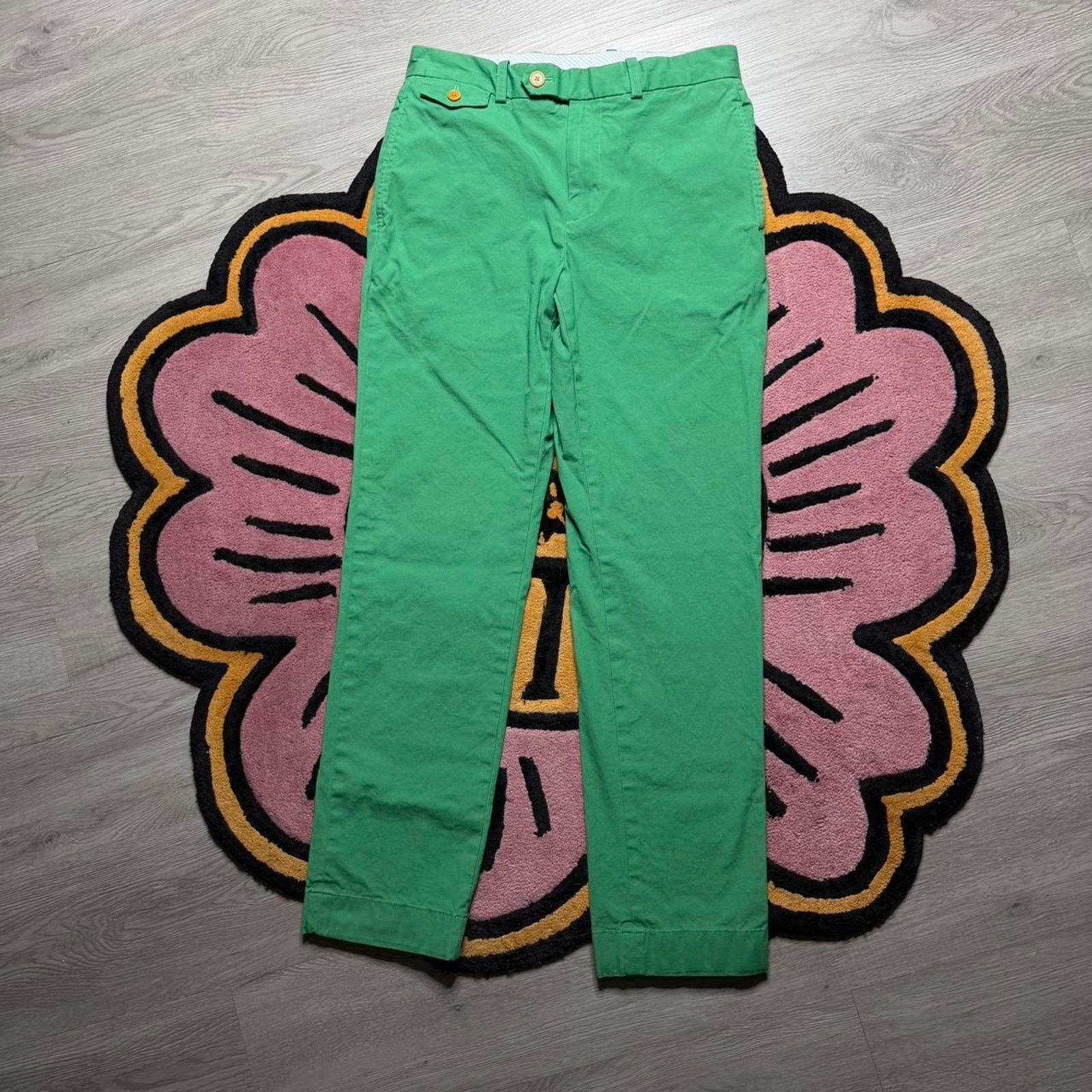 Brooks Brothers Brooks Brothers Milano Fit Casual Chino Pants 30x30 Green Size US 30 / EU 46 - 1 Thumbnail