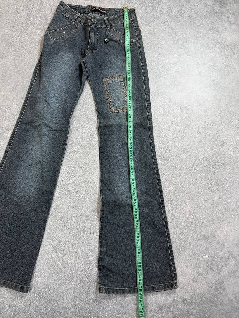 Japanese Brand vtg junya watanabe style avant-garde flared denim jeans Size 28" / US 6 / IT 42 - 13 Thumbnail