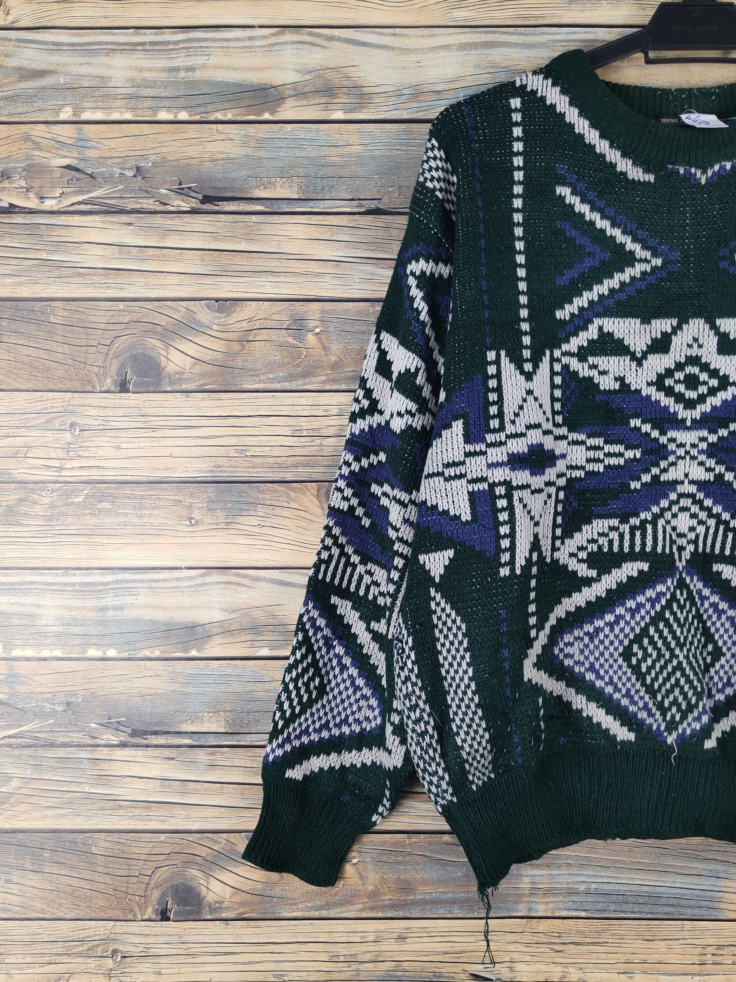 Vintage D Bound Broom Dark Green Knitwear Sweatshirts#W1673 Size US M / EU 48-50 / 2 - 3 Thumbnail