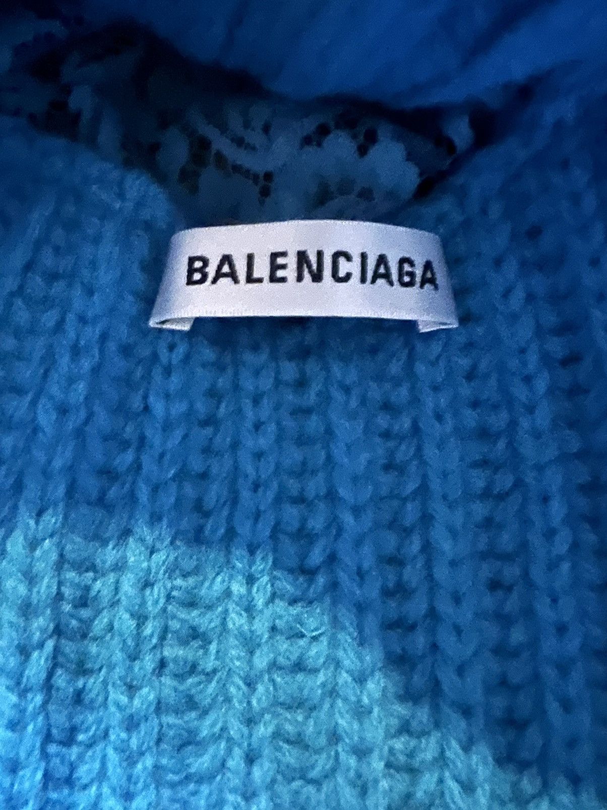 Balenciaga F/W18 Runway Oversized Knit Jumper Size XS / US 0-2 / IT 36-38 - 4 Thumbnail
