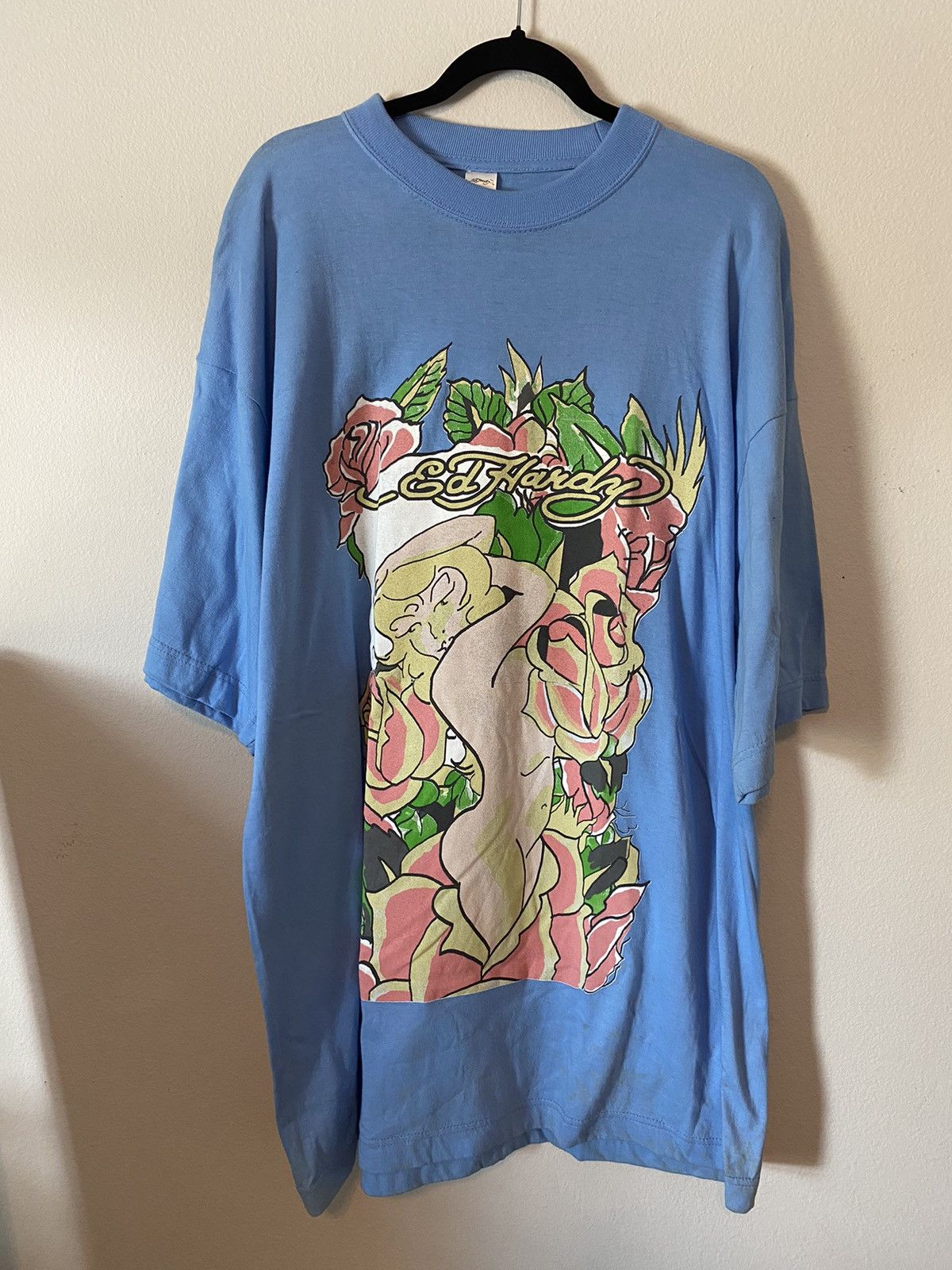Ed Hardy Ed Hardy Men’s Lady in Roses Blue Size US XXL / EU 58 / 5 - 1 Thumbnail