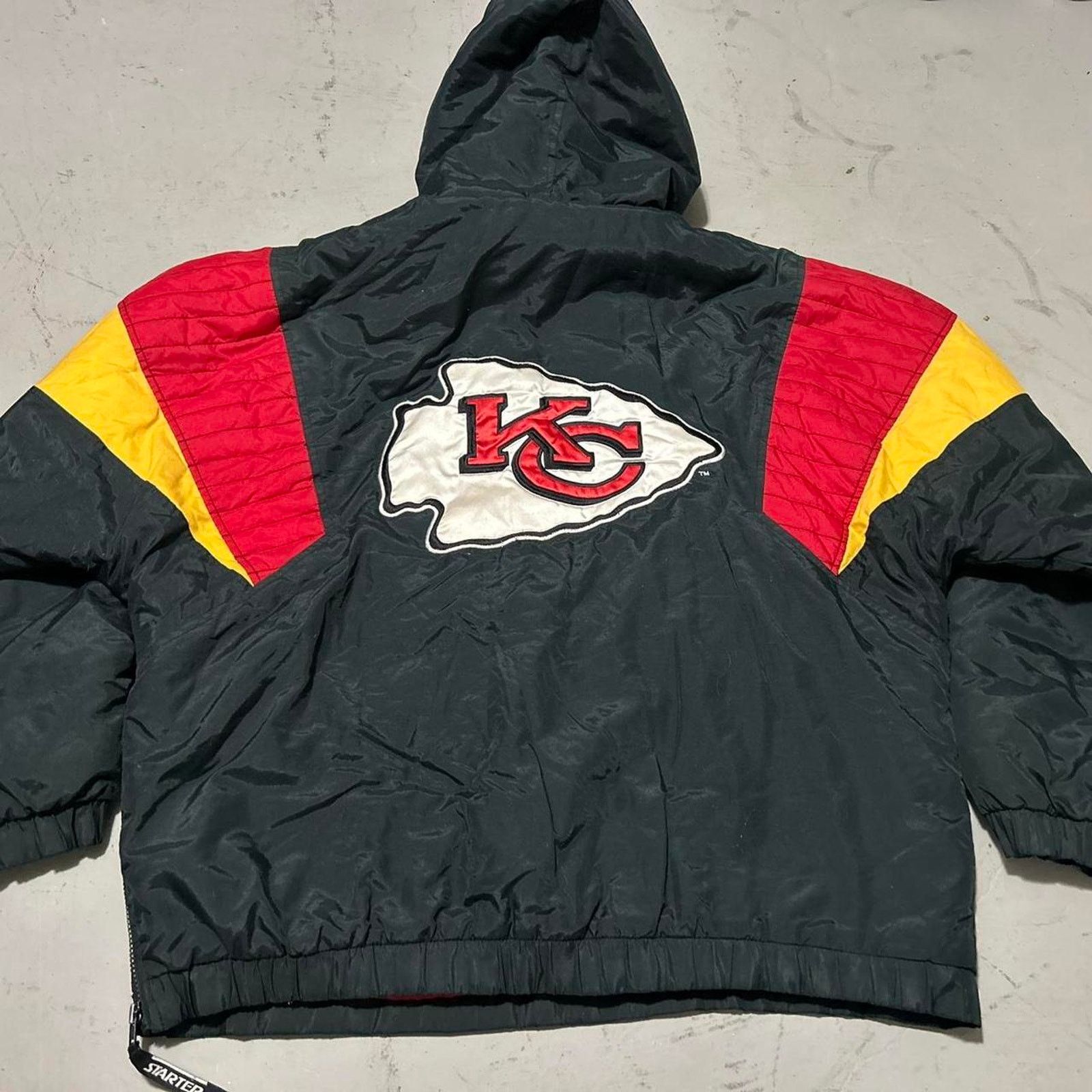 Starter Vintage 90s Hood Pullover Puffer Kansas City Chiefs Starter Size US L / EU 52-54 / 3 - 2 Thumbnail