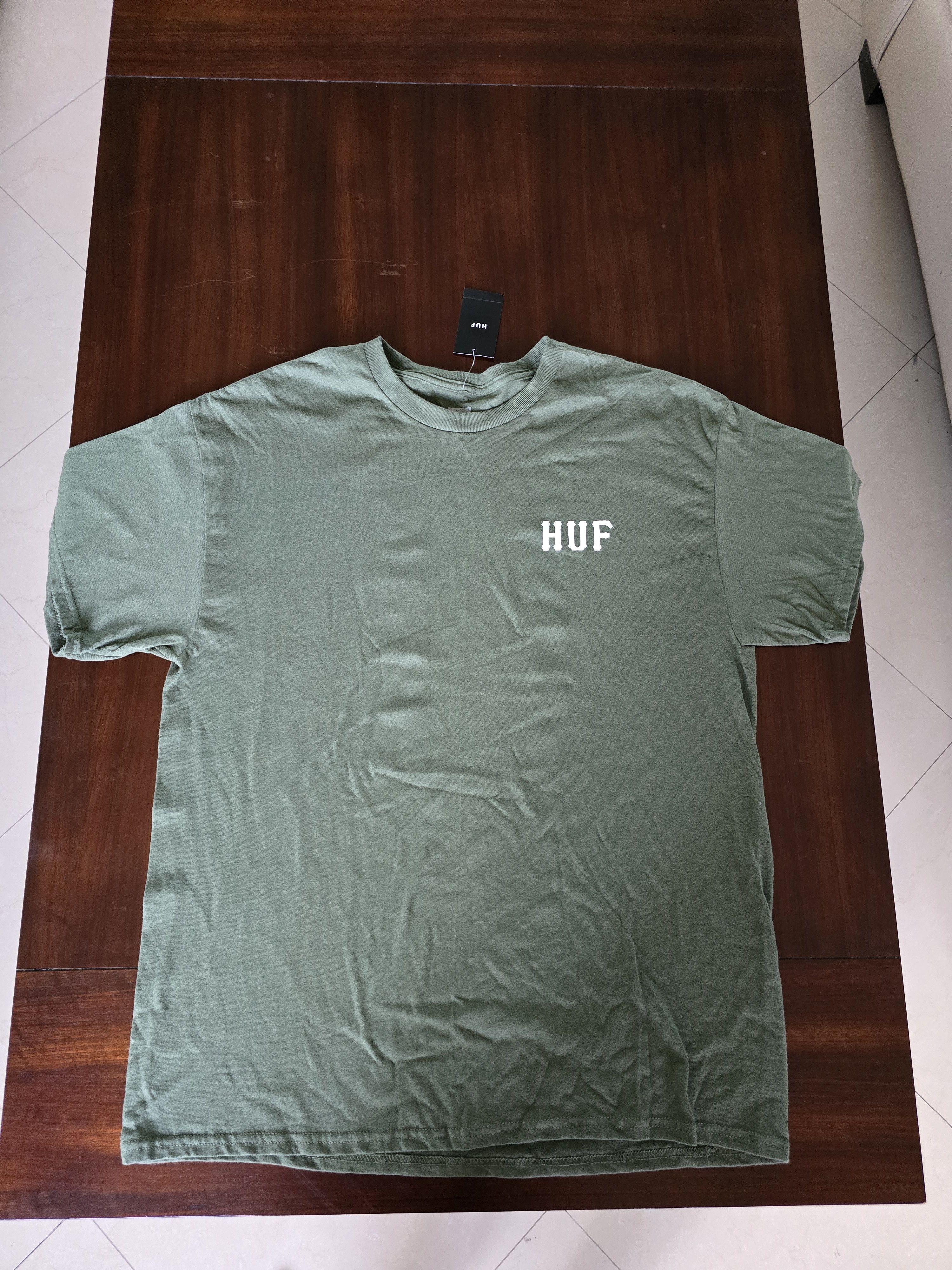 Huf HUF Classic Logo T Shirt Brand New Military Green Size XL Size US XL / EU 56 / 4 - 1 Thumbnail