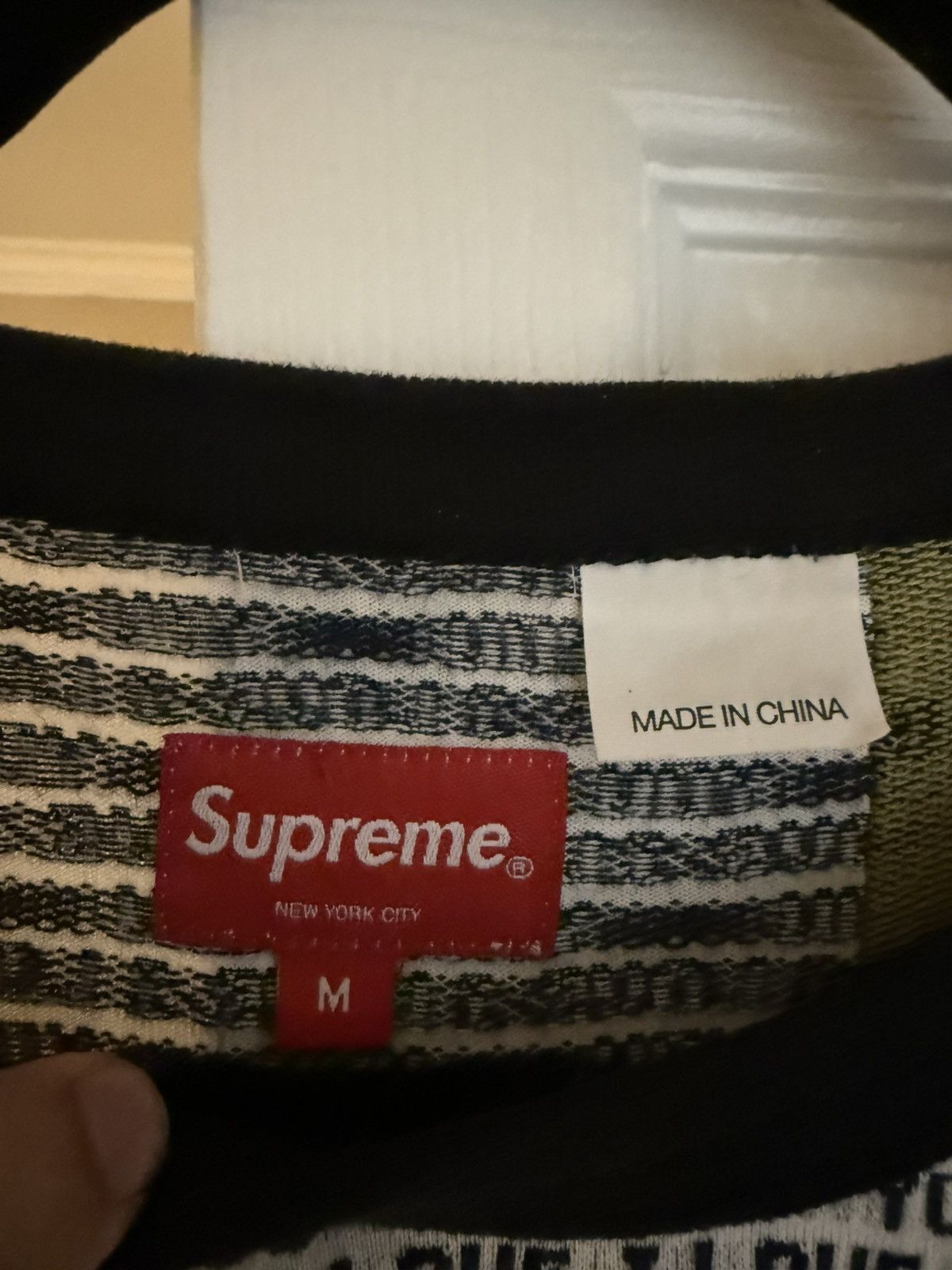 Supreme Supreme Patchwork Jacquard L/S Top SS23 Size US M / EU 48-50 / 2 - 3 Thumbnail