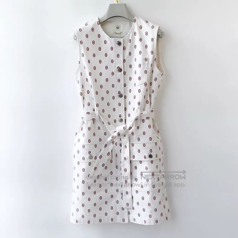 Hermes Hermes Pig Nose Logo Printed Dress Size XS / US 0-2 / IT 36-38 - 1 Thumbnail