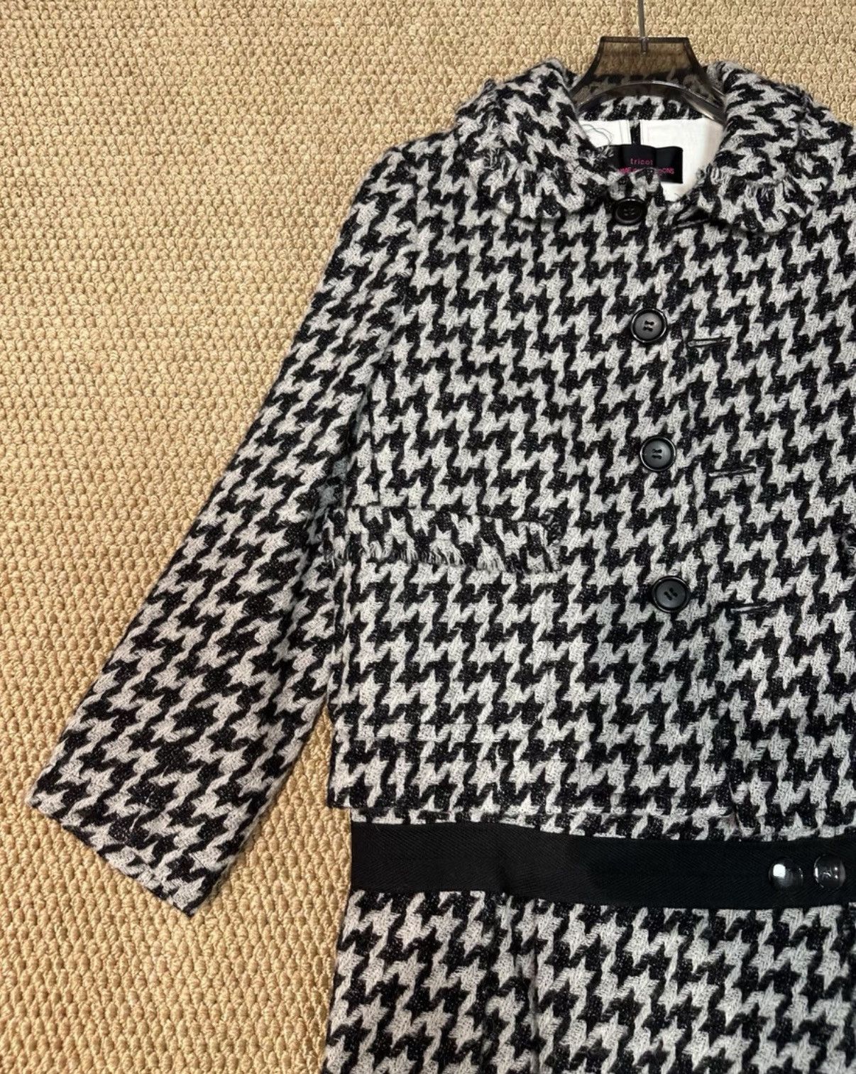 Comme des Garcons COMME des GARÇONS Houndstooth Jacket & Pleated Skirt Set K23 Size S / US 4 / IT 40 - 5 Thumbnail