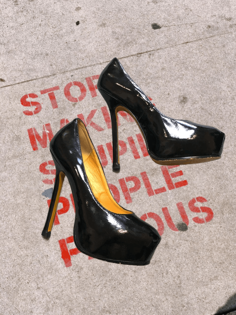 Yves Saint Laurent Vintage Yves Saint Laurent Heels black luxury Y2K Size US 7 / IT 37 - 1 Thumbnail