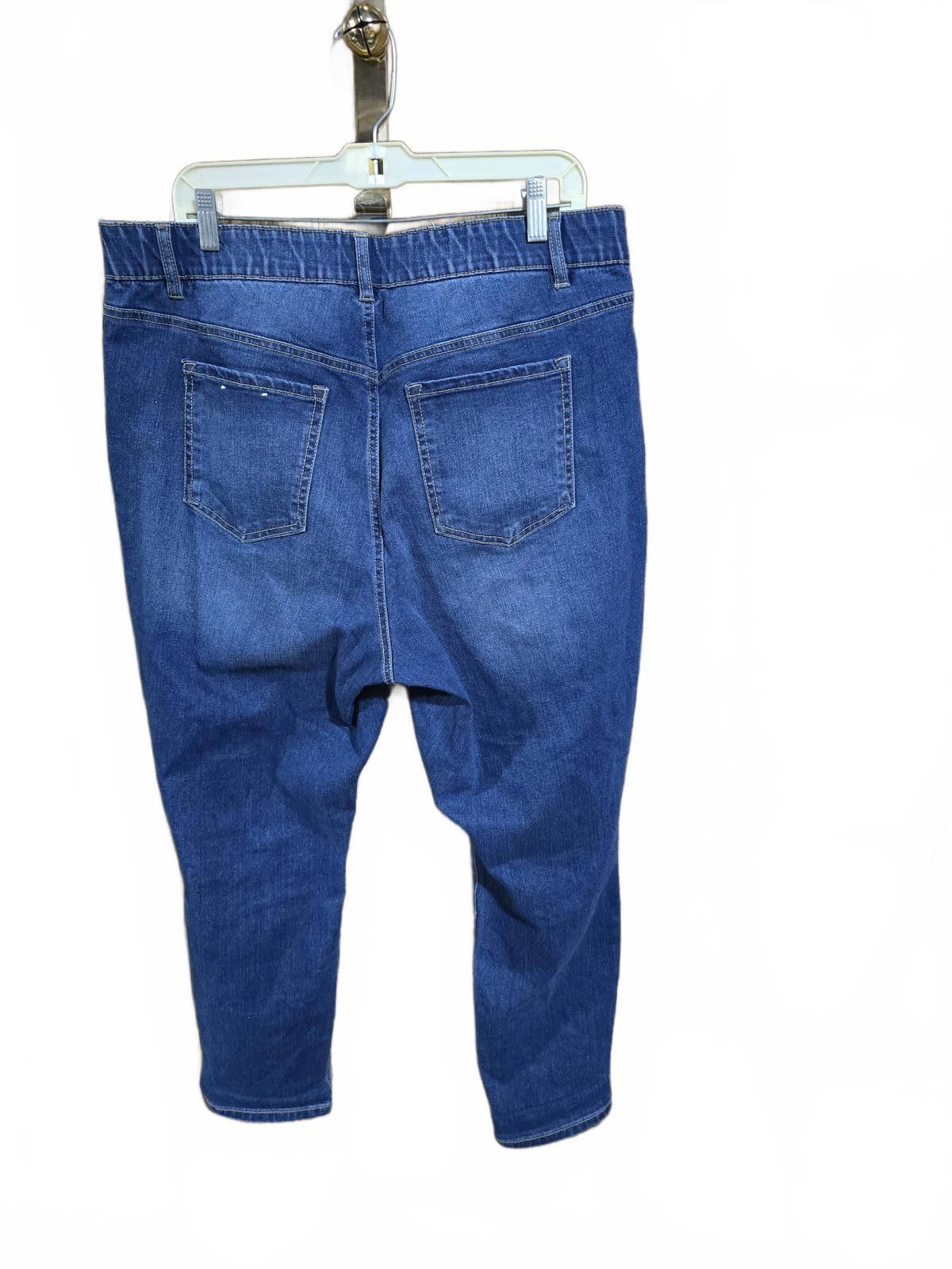 Other d.jeans Women's Blue Denim Casual Pants Size 36" / US 14 / IT 50 - 2 Thumbnail
