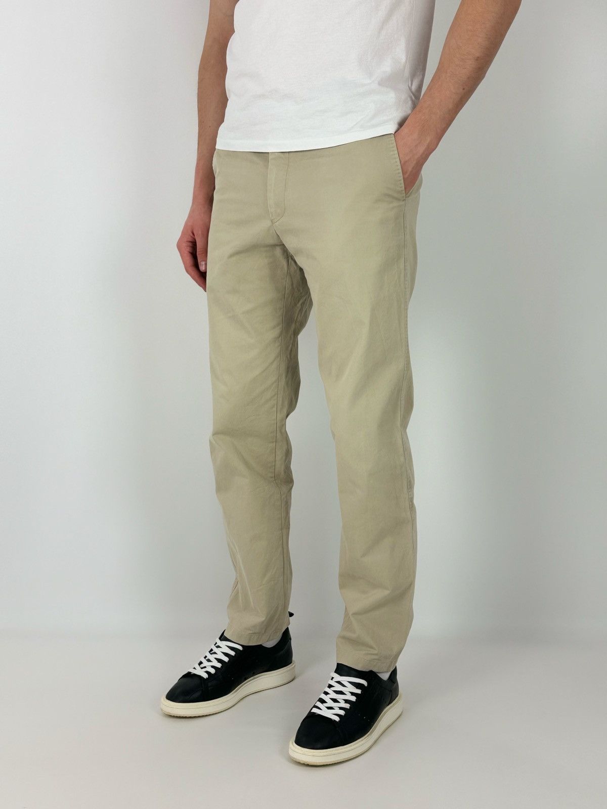 Suitsupply Suitsupply Cotton Beige Chino ACORfato Trousers Pants Size US 32 / EU 48 - 2 Thumbnail