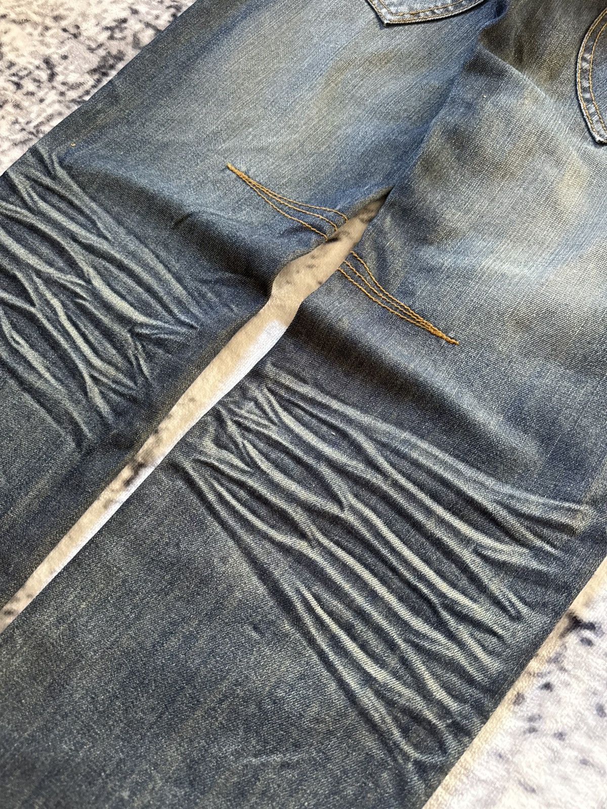 Japanese Brand Vintage Junya Watanabe Tornado Mart Style Double Waist Jeans Size US 30 / EU 46 - 20 Thumbnail