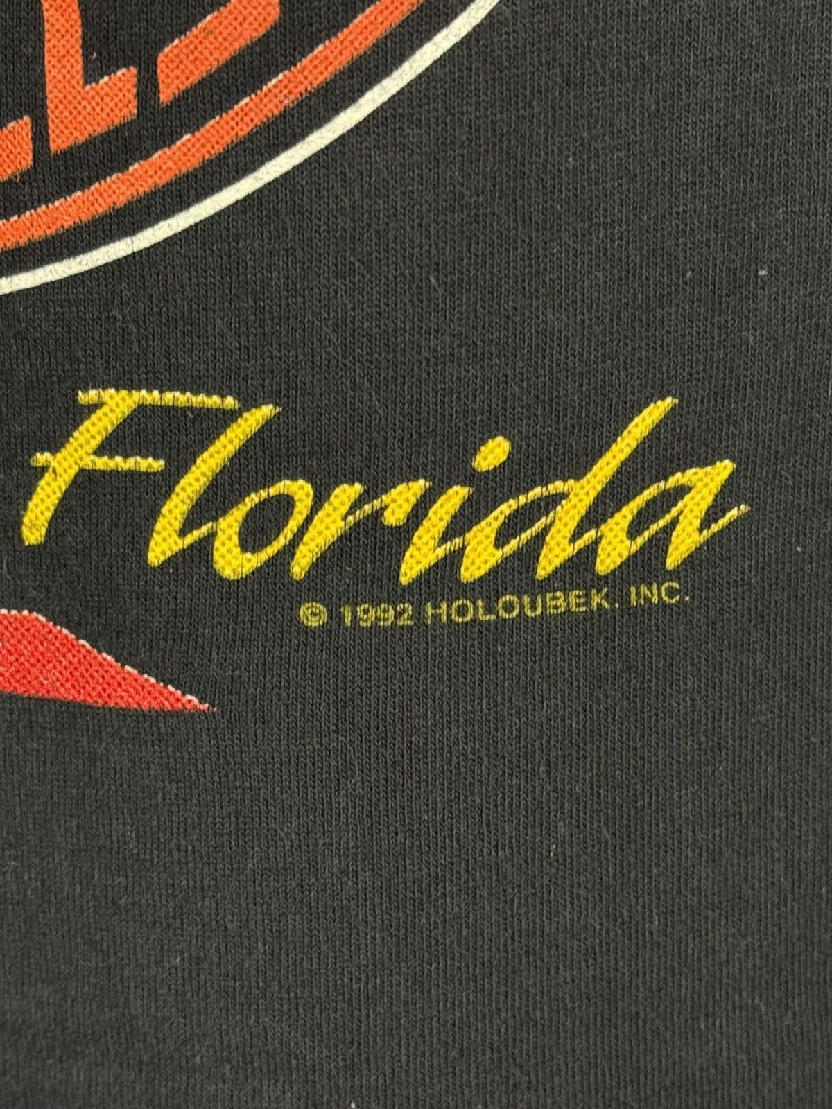 Harley Davidson 80s Harley Davidson 1988 Eagle Dragon Holoubek Florida Tee L Size US L / EU 52-54 / 3 - 8 Thumbnail