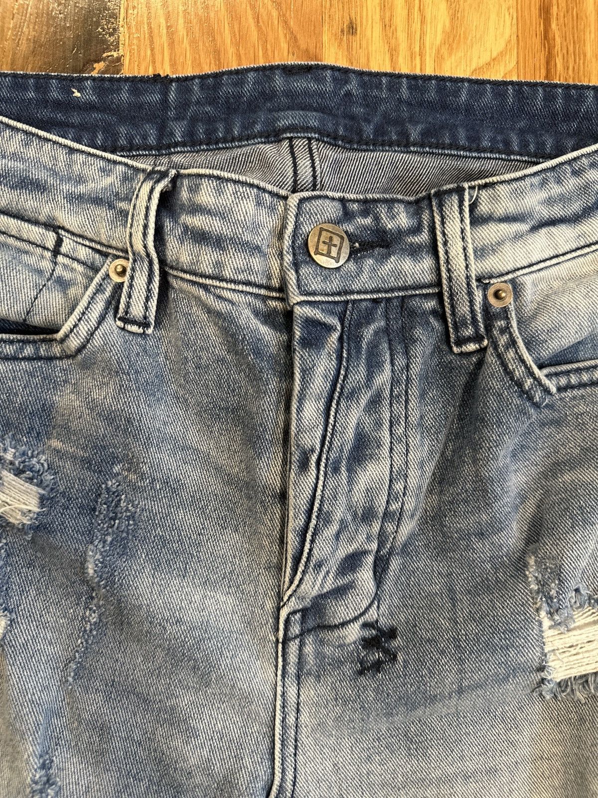 Ksubi Ksubi Distressed Blue Denim Jeans Size 30 Size US 30 / EU 46 - 3 Thumbnail