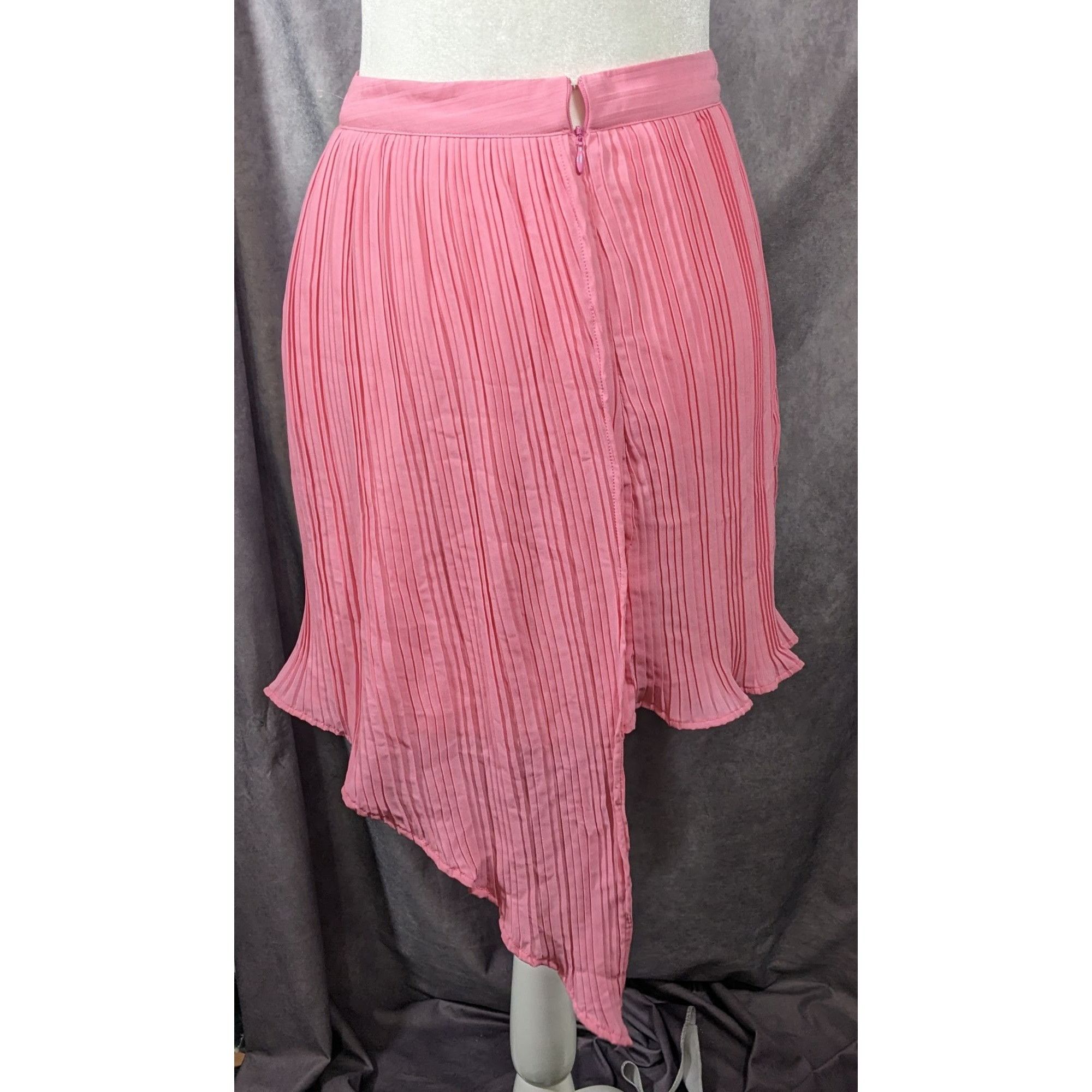 Other Song Of Style Asymmetrical Pink Pleated Skirt Size Small Size 26" / US 2 / IT 38 - 4 Thumbnail