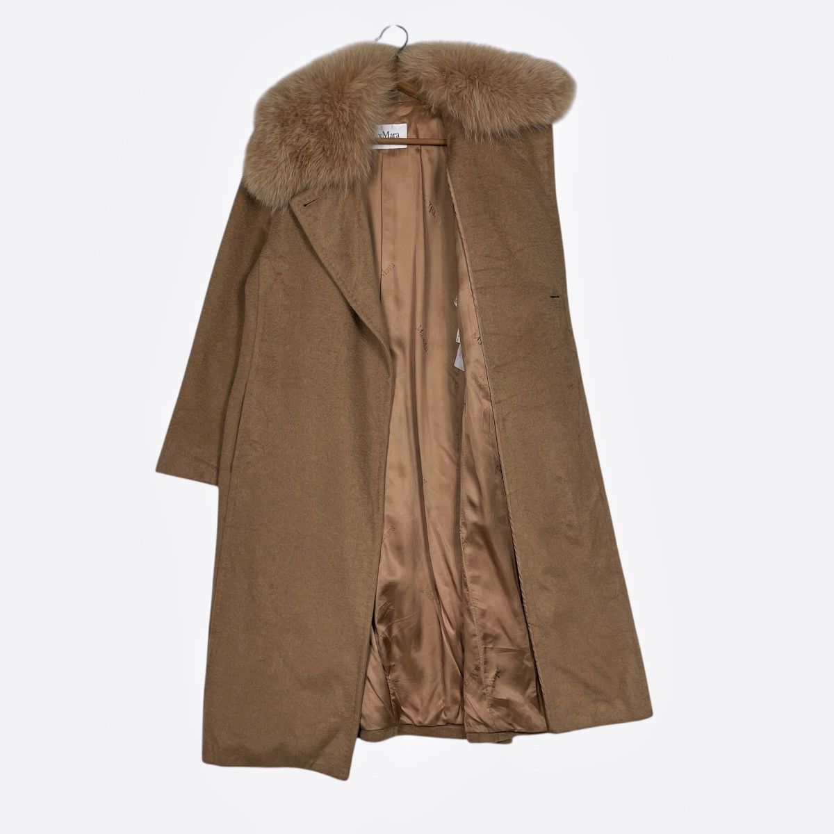 Max Mara Max Mara Brown Coat With Large Fur Collar Size XS / US 0-2 / IT 36-38 - 11 Thumbnail