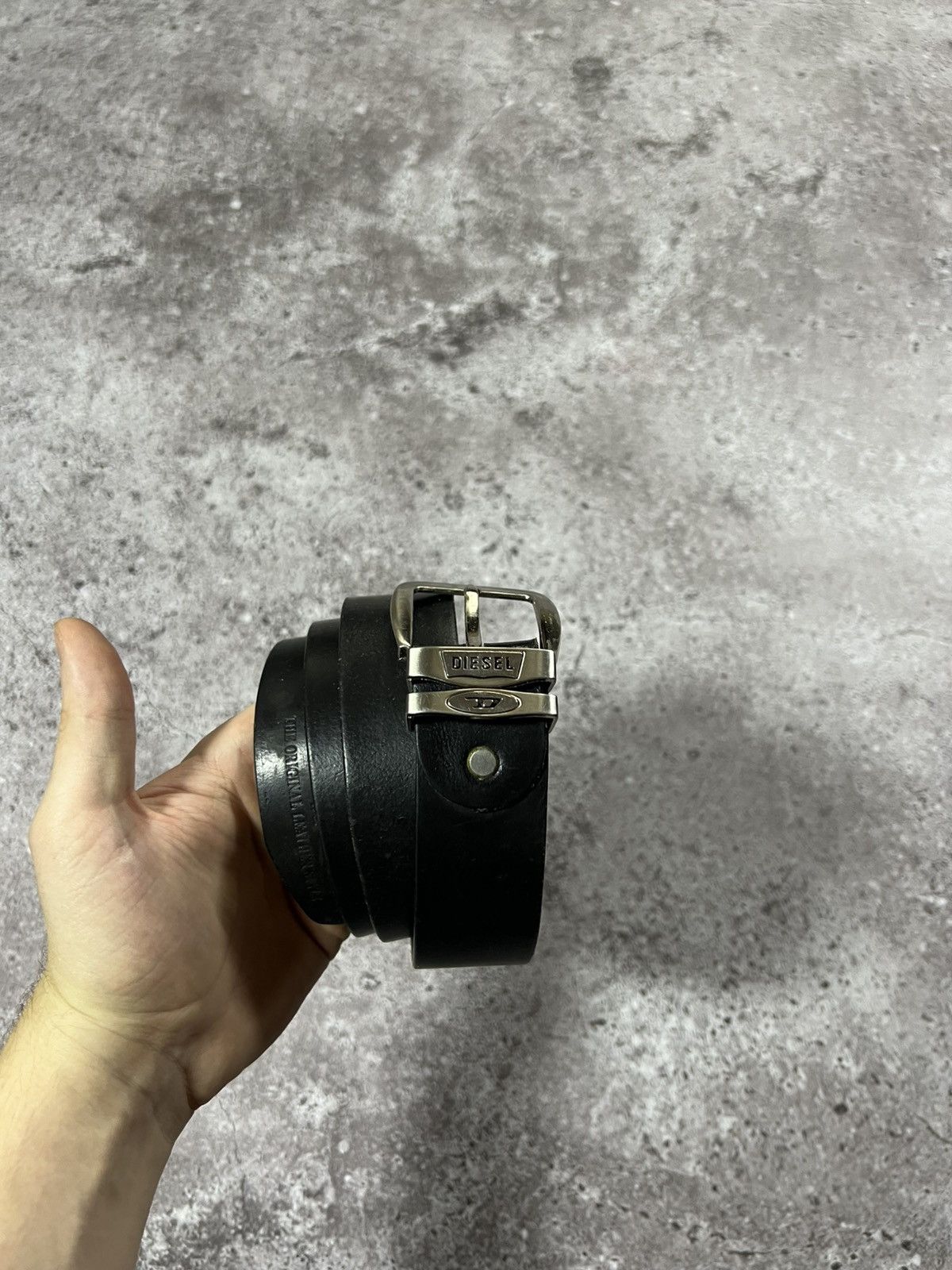 Diesel Vintage Diesel Leather Belt Monogram Big Logo Japanesse Y2K Size ONE SIZE - 2 Thumbnail