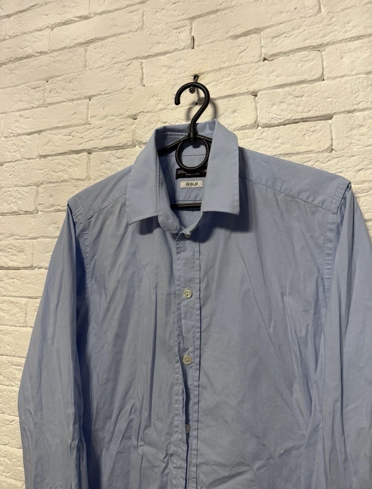 Dolce & Gabbana Dolce Gabbana Gold Shirt Button Up Italy Made Sz M Size US M / EU 48-50 / 2 - 2 Thumbnail