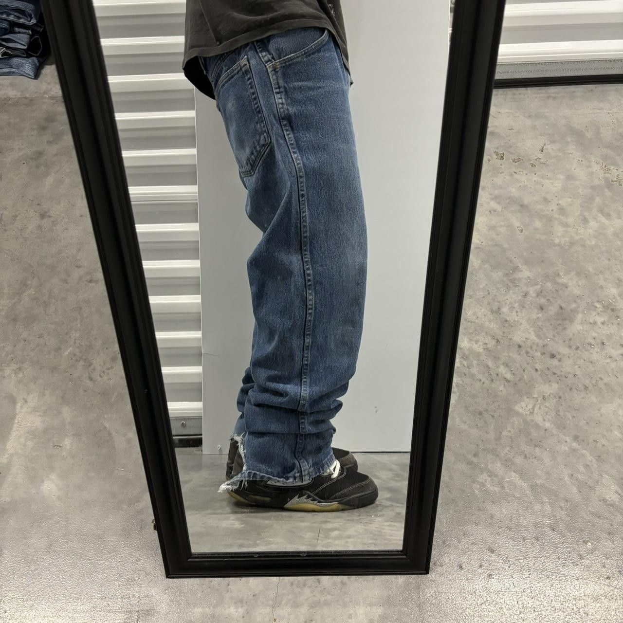 Japanese Brand × Vintage Crazy Vintage Y2K/2000s Grunge Medium Wash Distressed Denim Jeans! Size US 36 / EU 52 - 2 Thumbnail