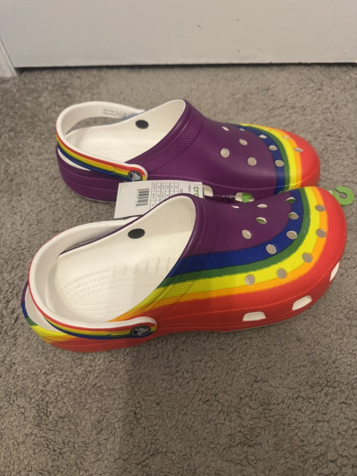 Crocs Crocs Adults' Classic Rainbow Dye Clogs Size M 11 Size US 11 / EU 44 - 4 Thumbnail