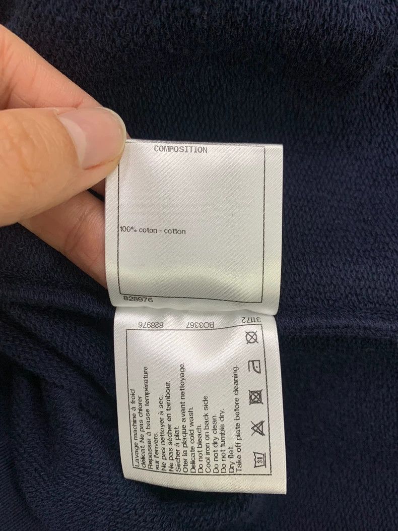 Chanel Greek series blue gold double C logo short sleeve