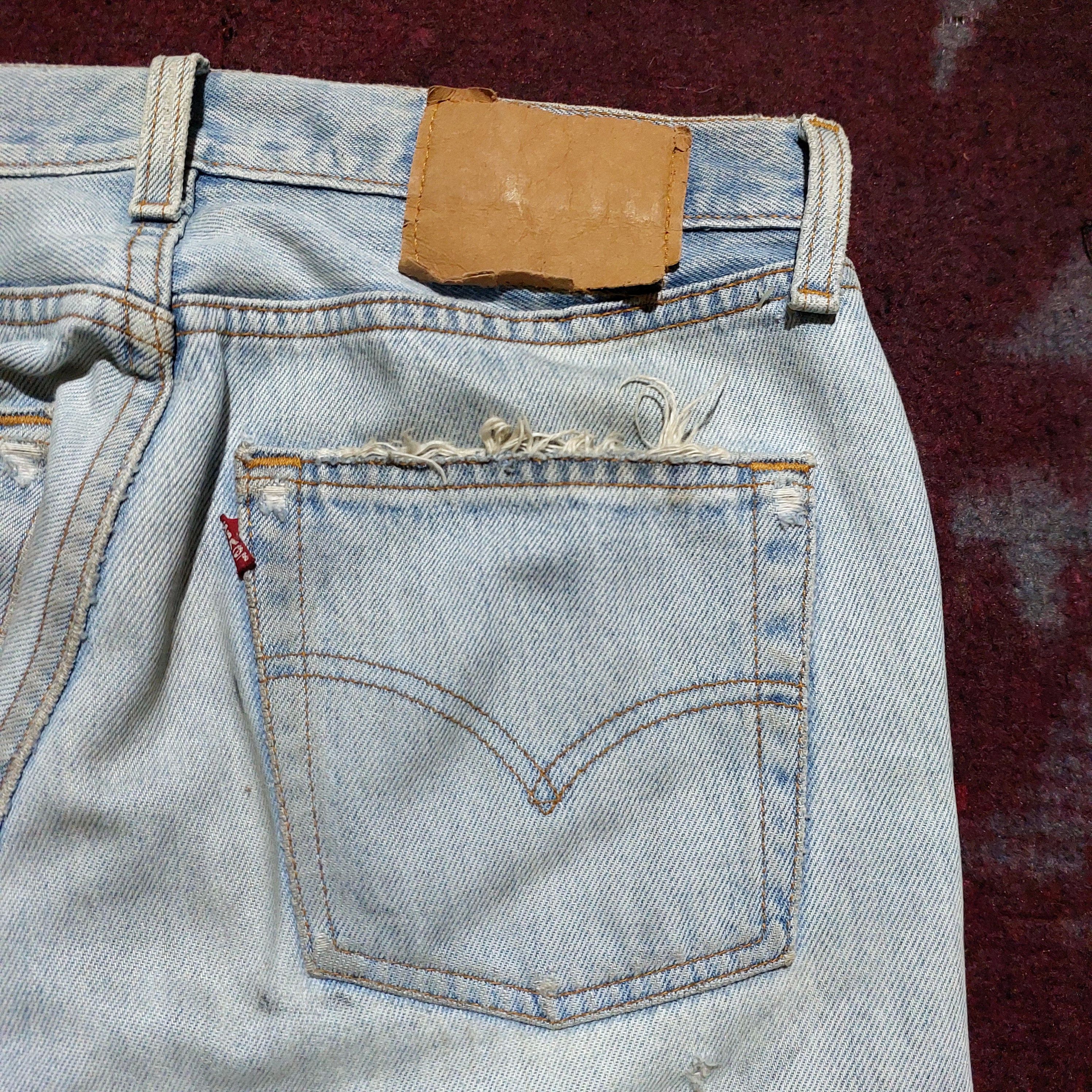 Levi's Vintage Levi's 501 USA Distressed denim Size US 27 - 8 Thumbnail