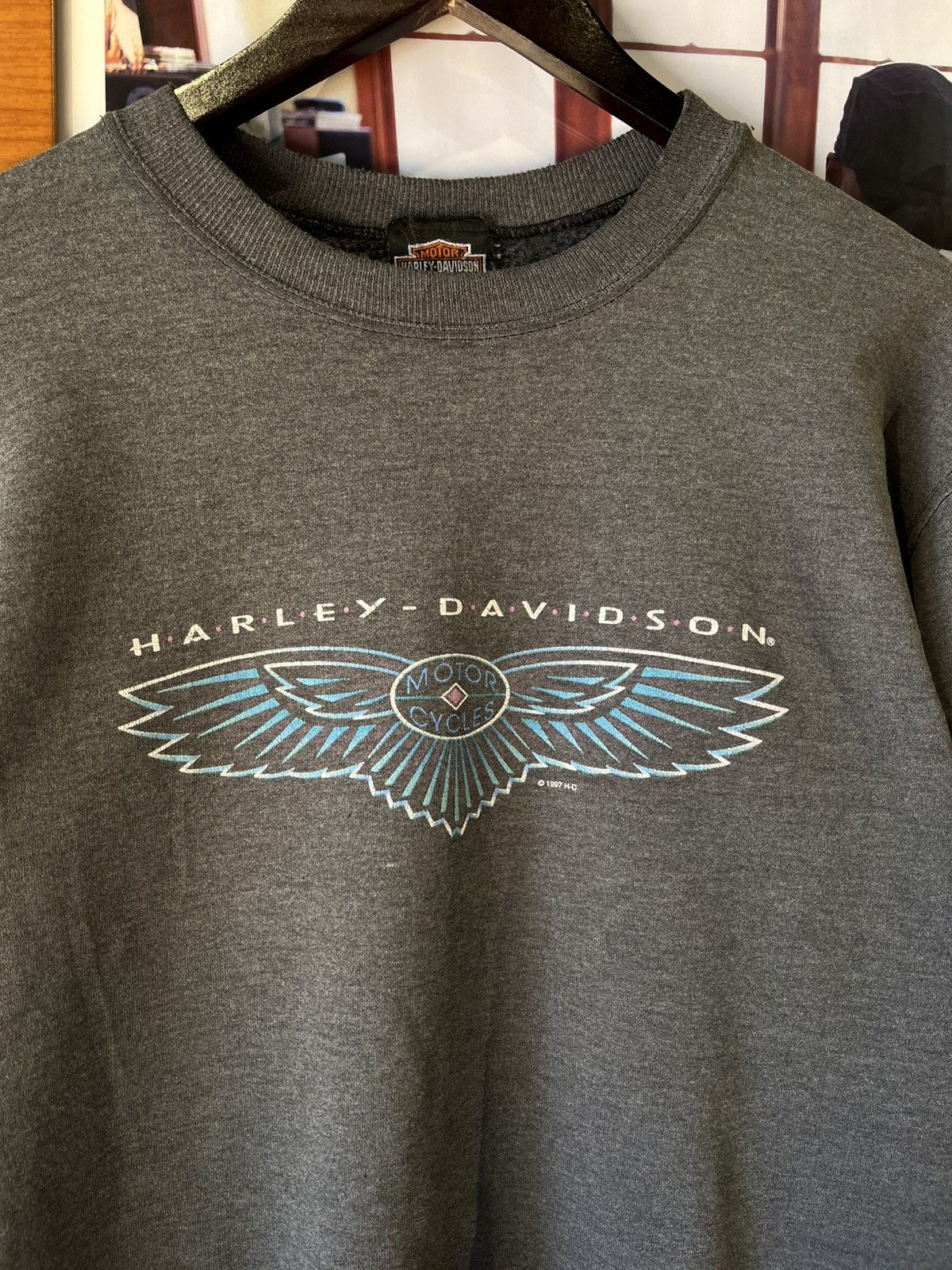 Harley Davidson × Vintage 1997 Harley Davidson Crewneck Size US S / EU 44-46 / 1 - 2 Thumbnail