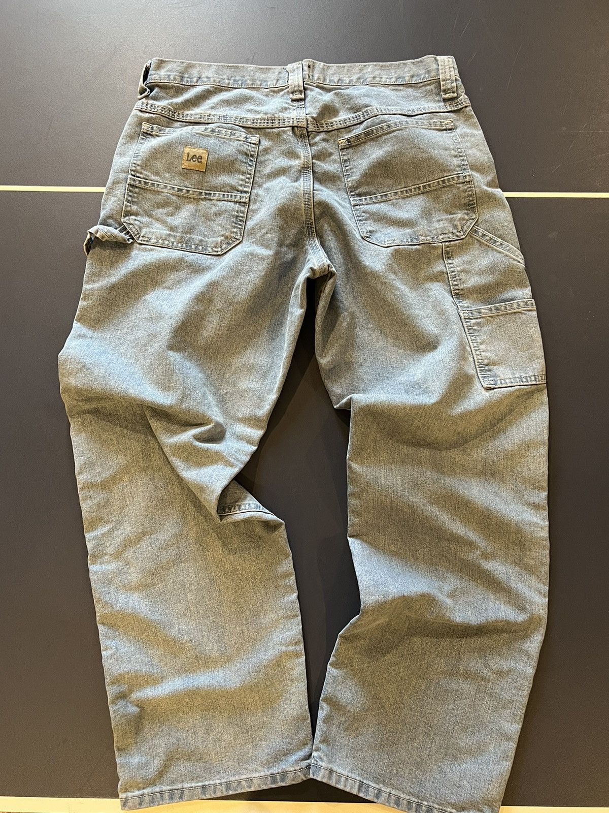 Lee Lee Cargos 33x29 Blue Denim Pants Size US 33 - 8 Thumbnail